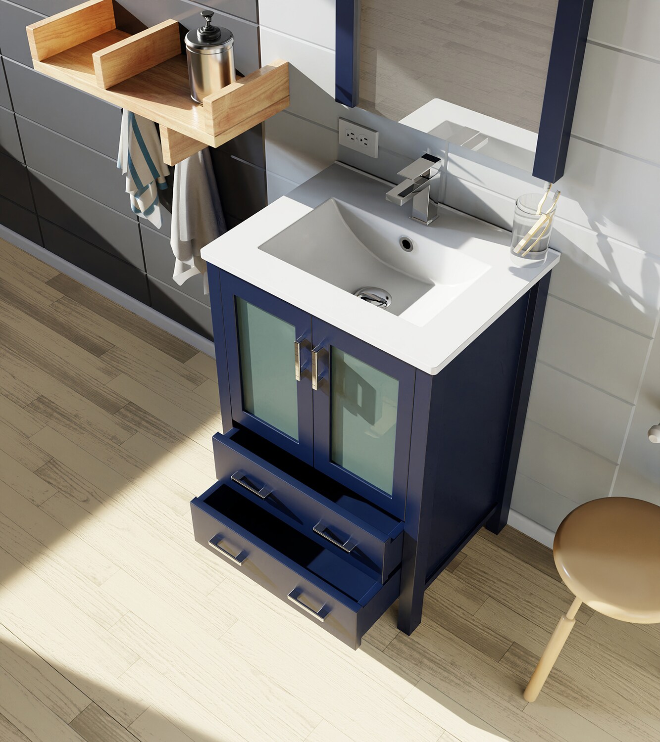 Lexora LV341824SEESM22F Bath-Vanity-Combo - View #12