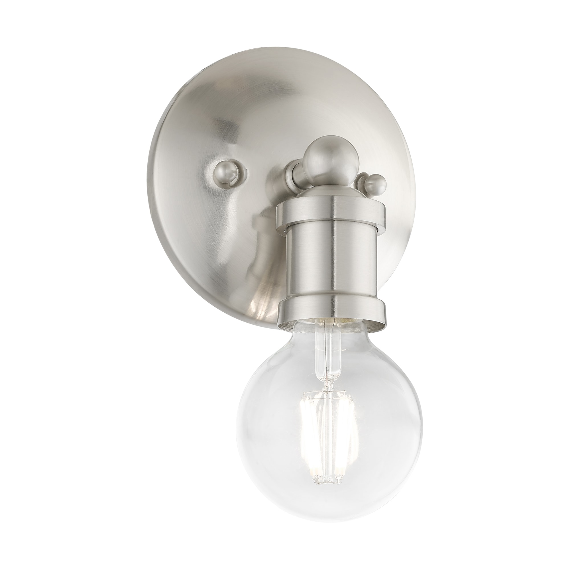 Lansdale Brushed Nickel 5'' Contemporary Single-Light Vanity Sconce