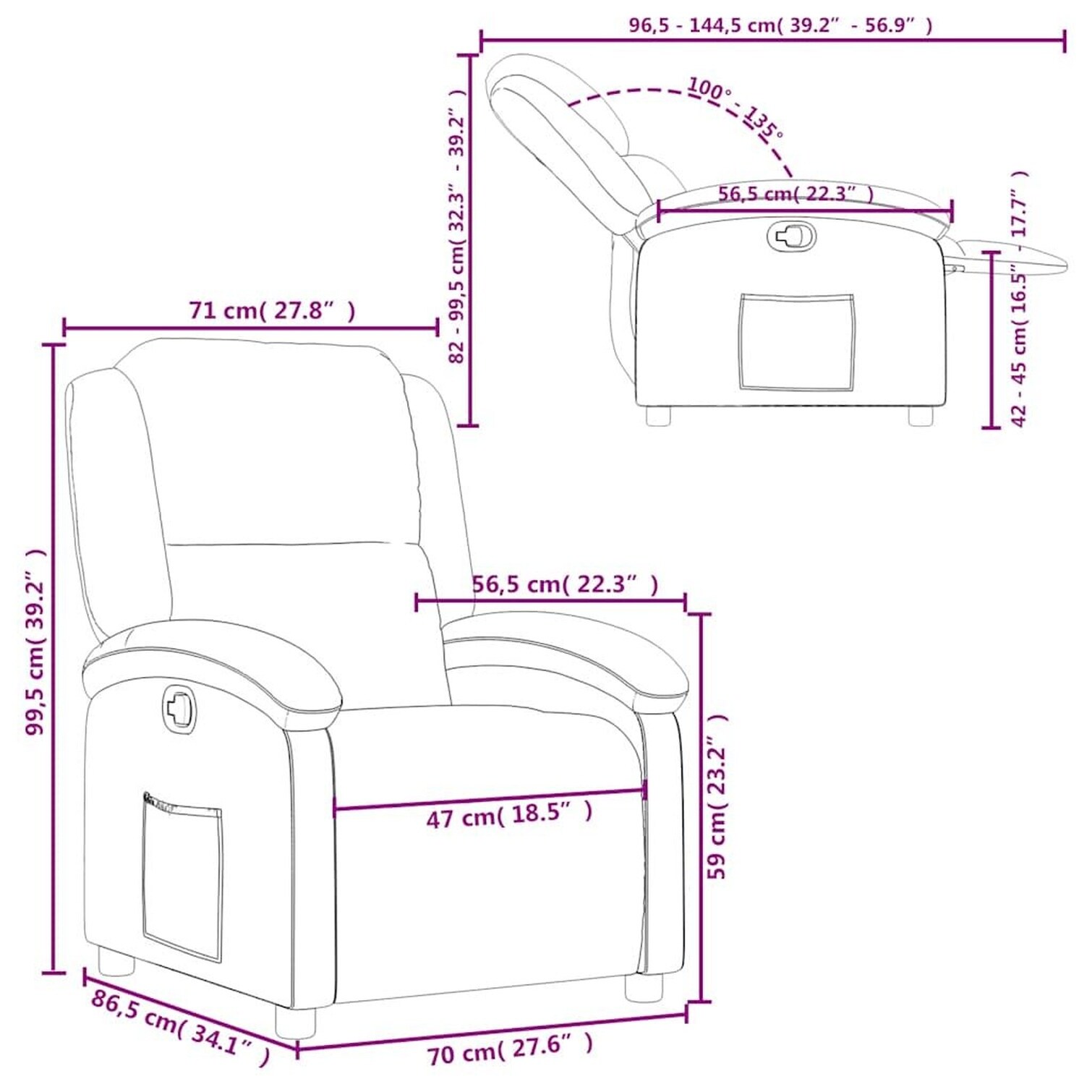 sunjurt 4NS8JWW2FFI5 recliners - View #6