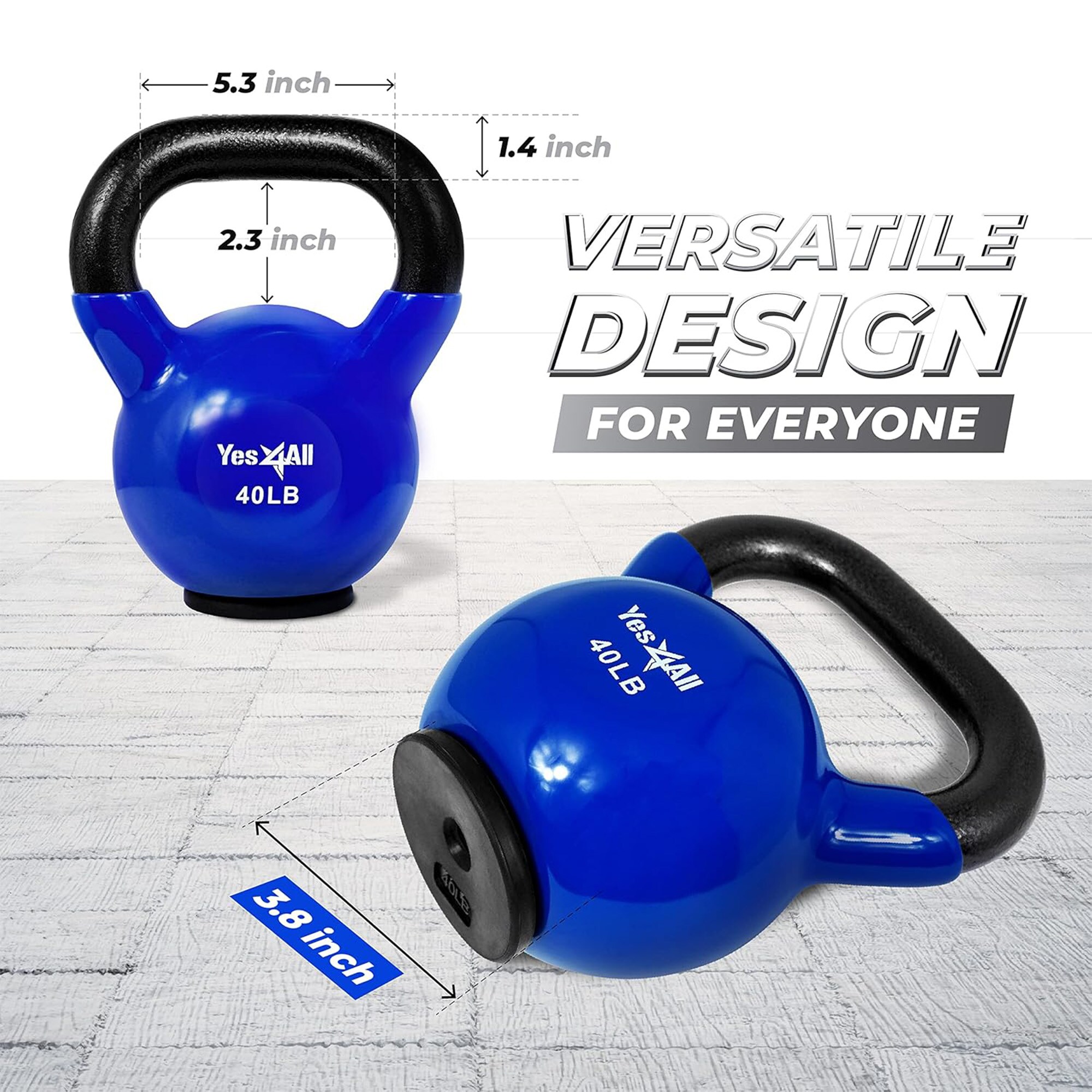 Yes4All BP5K kettlebells - View #3