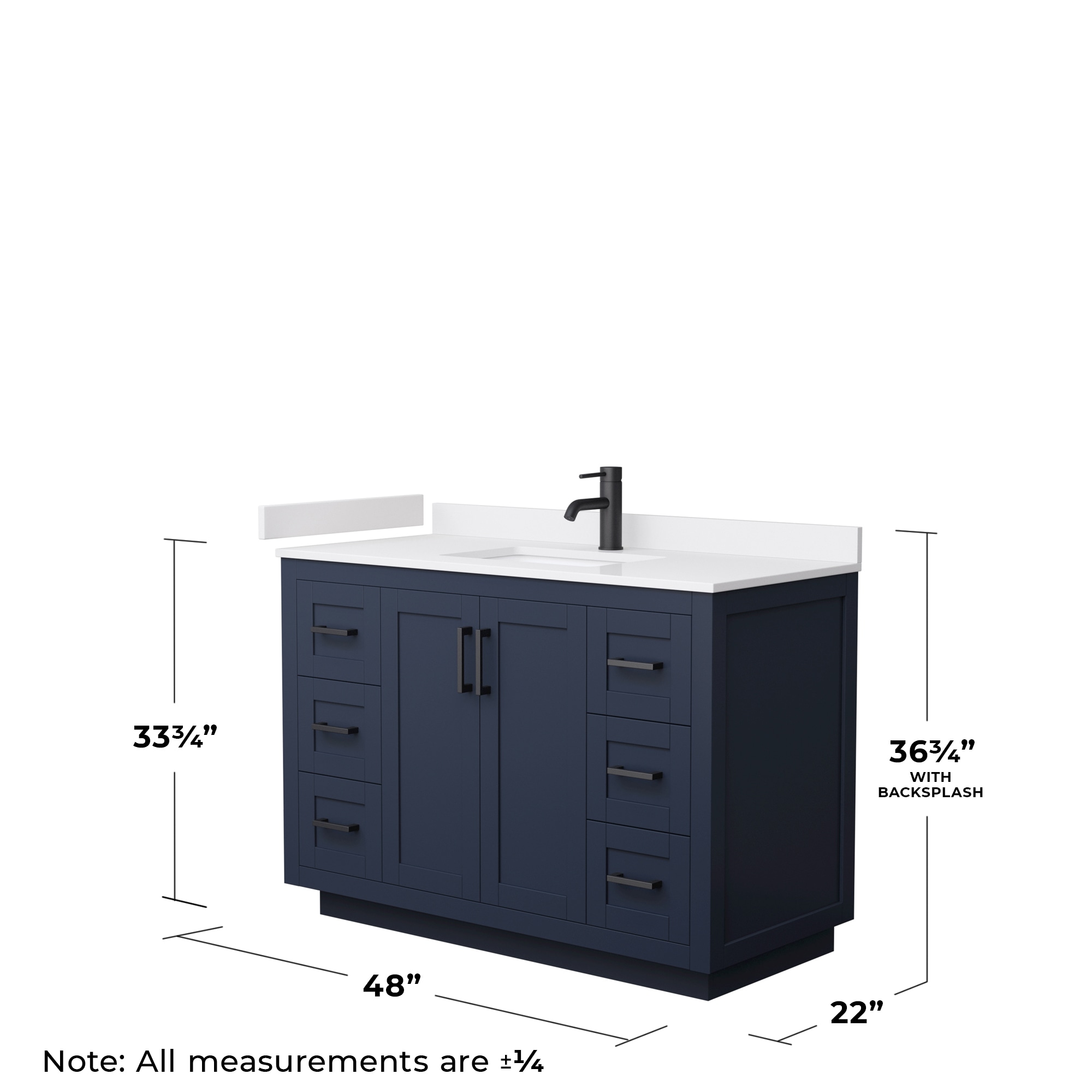Wyndham Collection WCF292948SBBWCUNSMXX Bath-Vanity-Combo - View #5