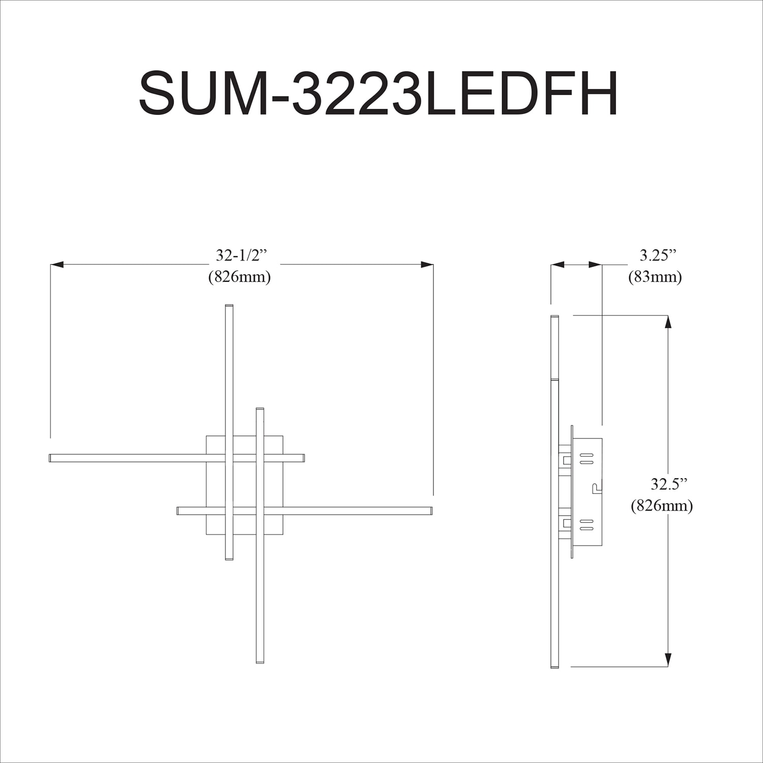 Dainolite SUM-3223LEDFH-MB flushmounts - View #3