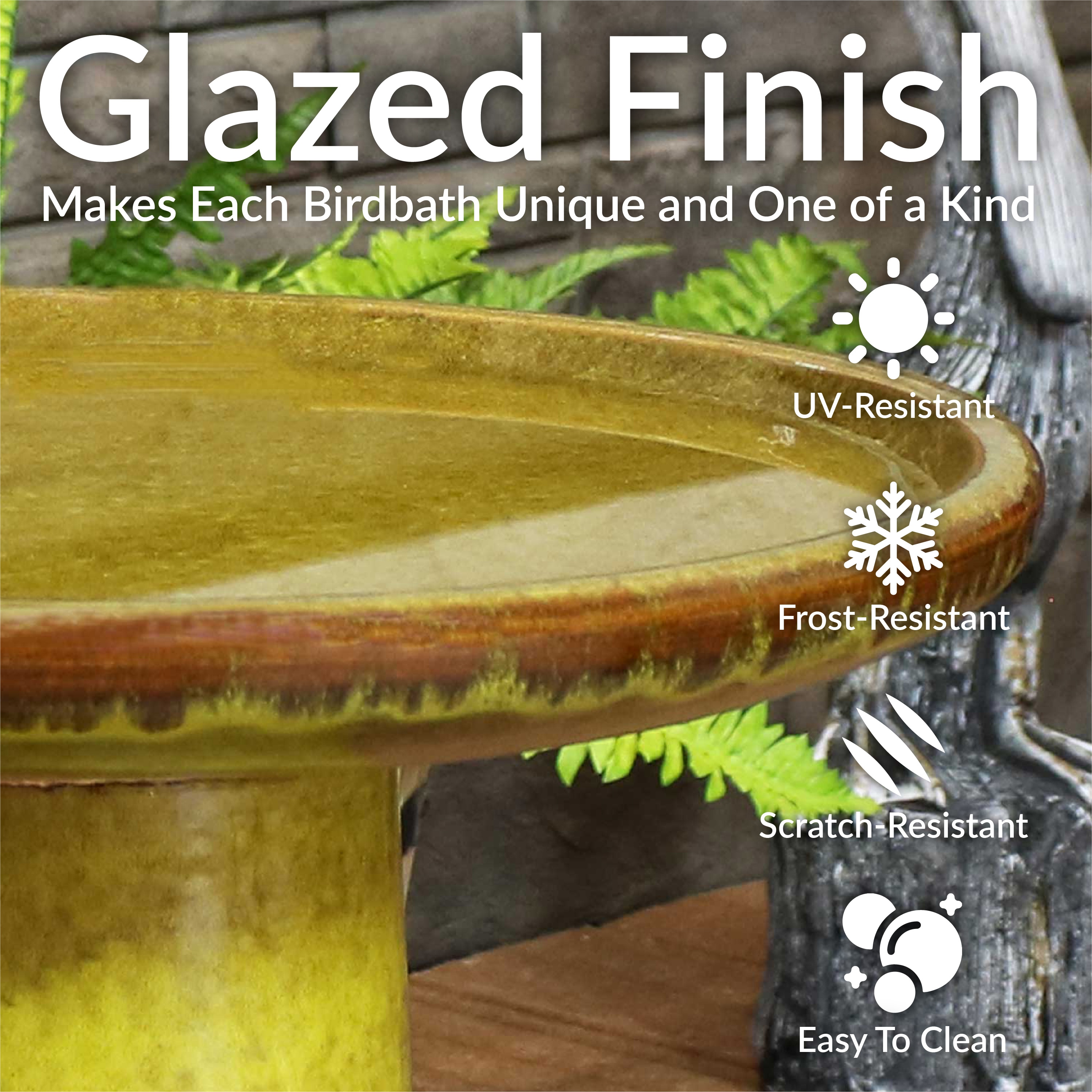 Sunnydaze Decor AP-374 birdbaths - View #6