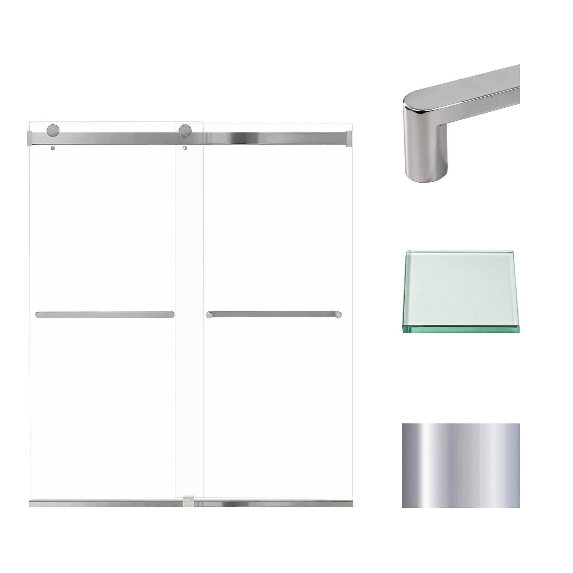 Transolid BRP607008C-R-PC Shower-Doors - View #2