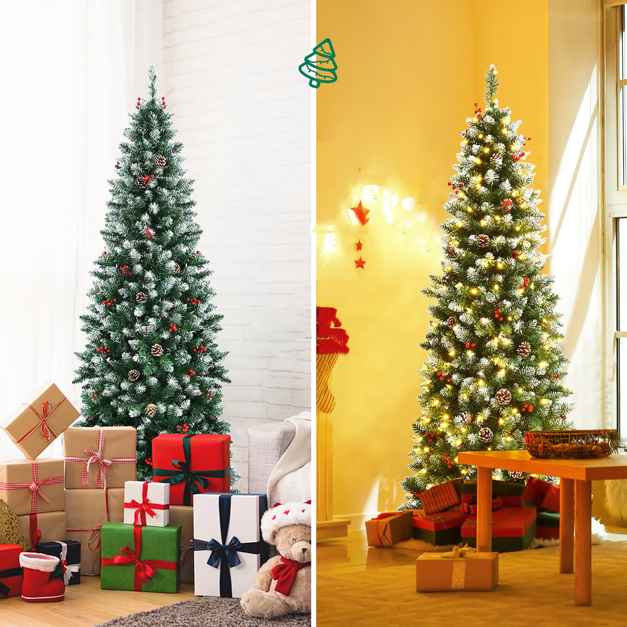 Costway CM23666US Artificial-Christmas-Trees - View #4