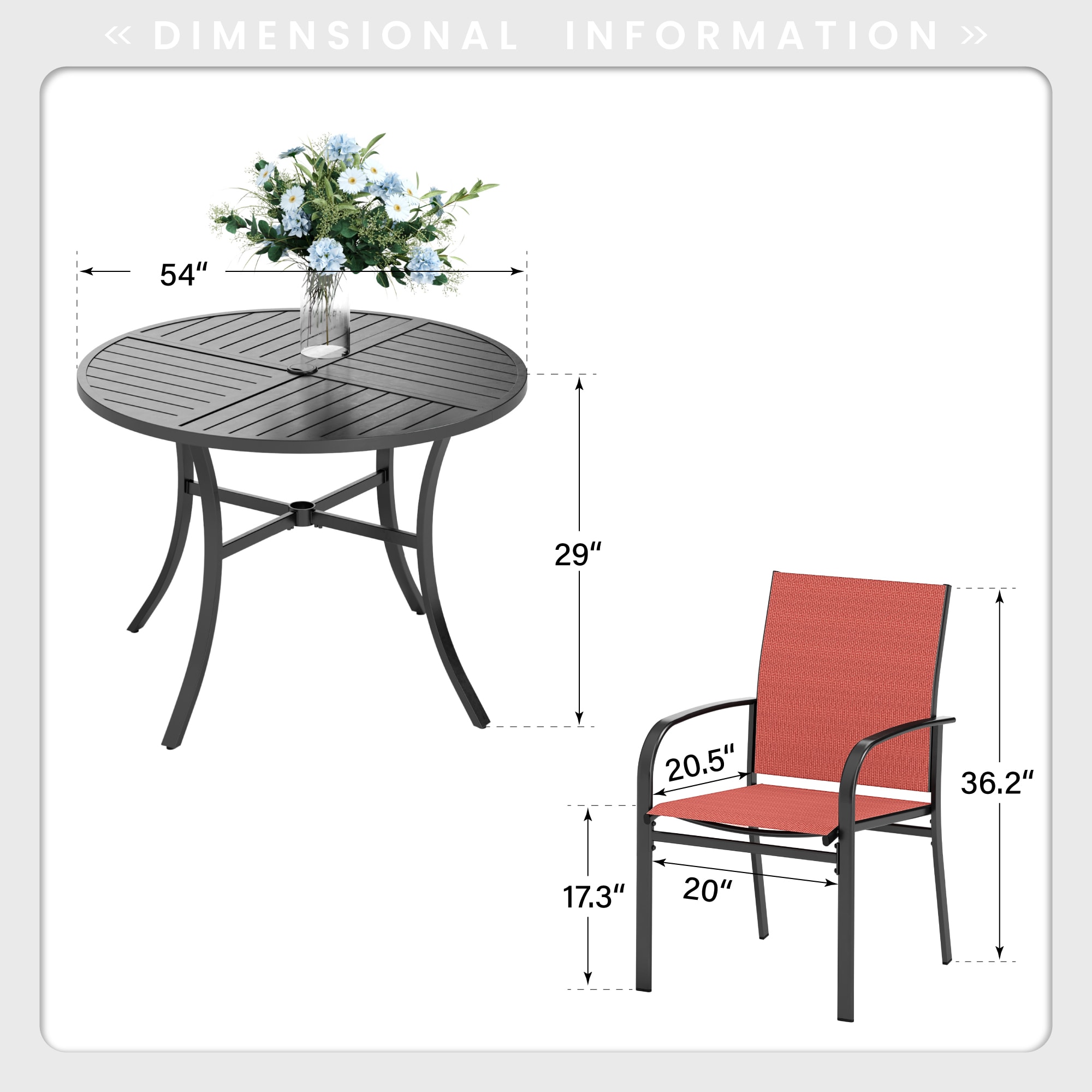Sunshine Valley TC7-154R-409B Patio-Dining-Sets - View #10
