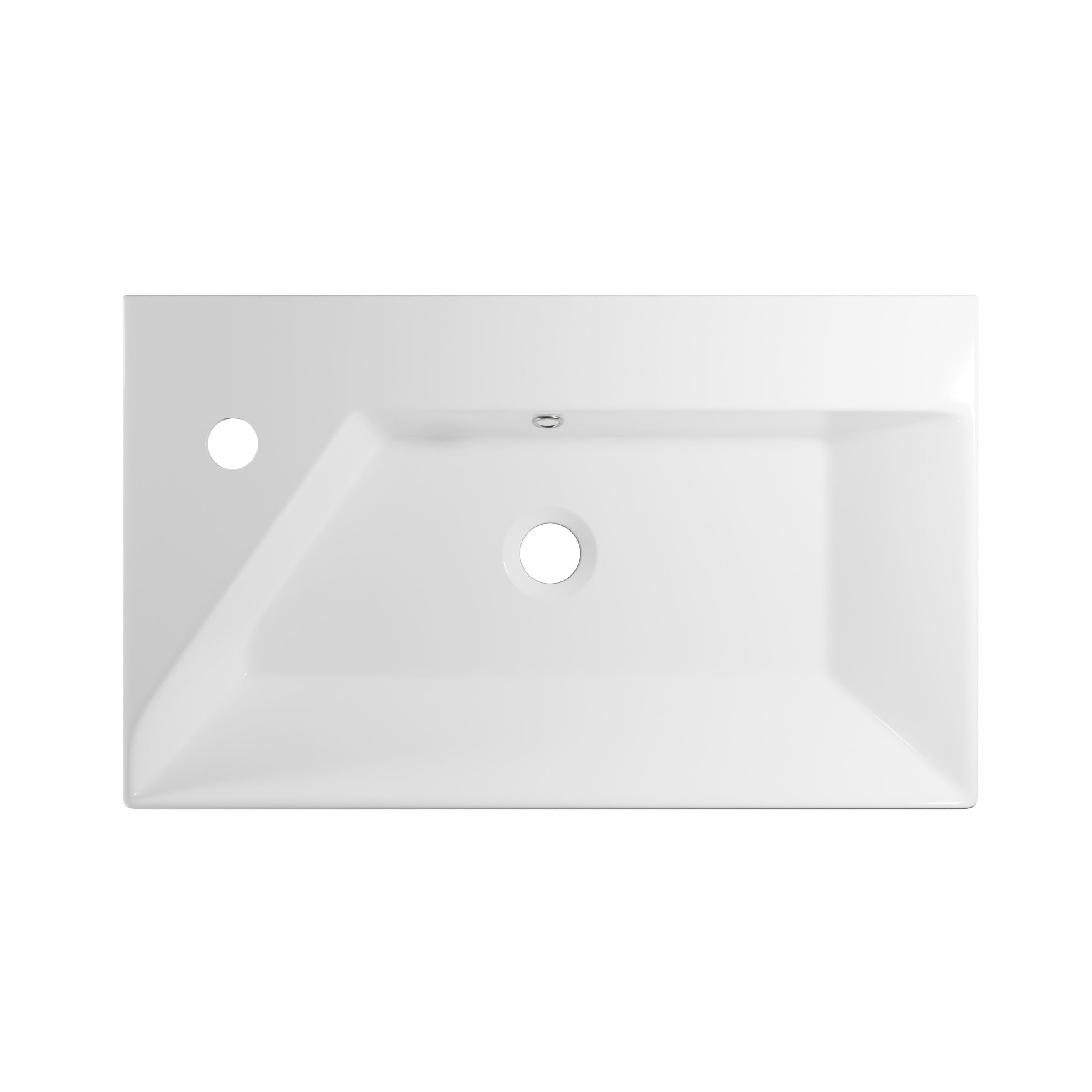 WS Bath Collections Energy Ceramic Wall-mount Rectangular Modern Glossy ...