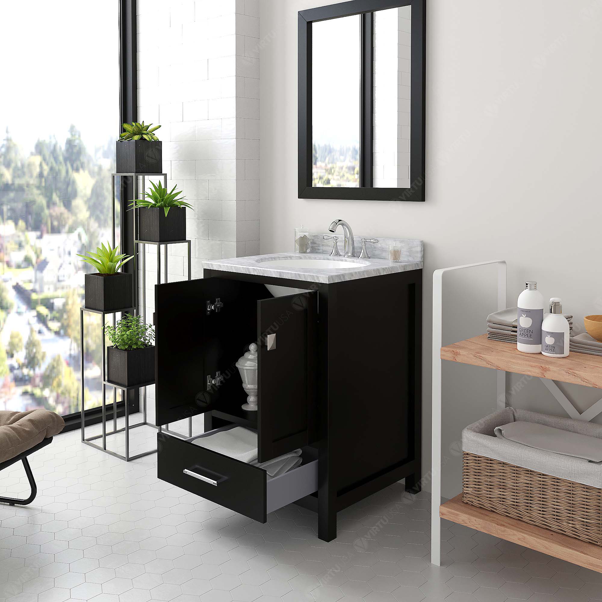 Virtu USA GS-50024-WMRO-ES Bath-Vanity-Combo - View #4