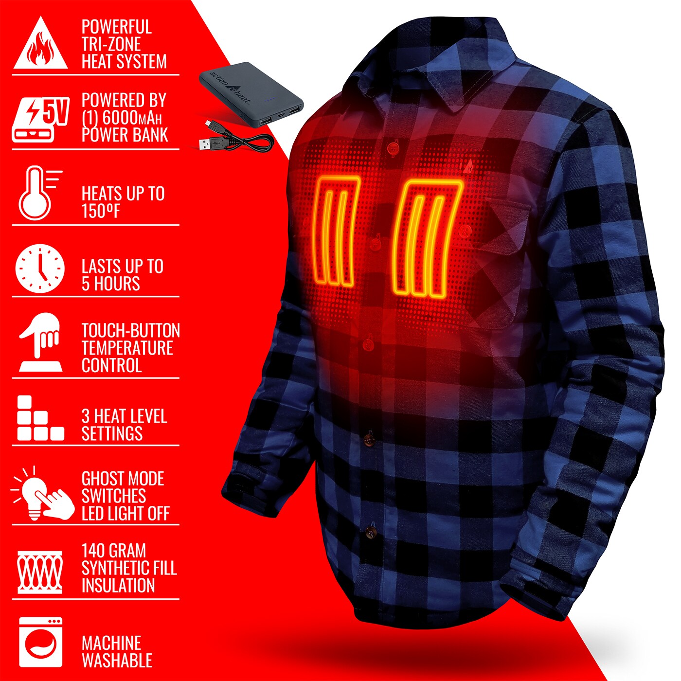 ActionHeat AH-WTOP-5V-B-M Jackets-Coats - View #7
