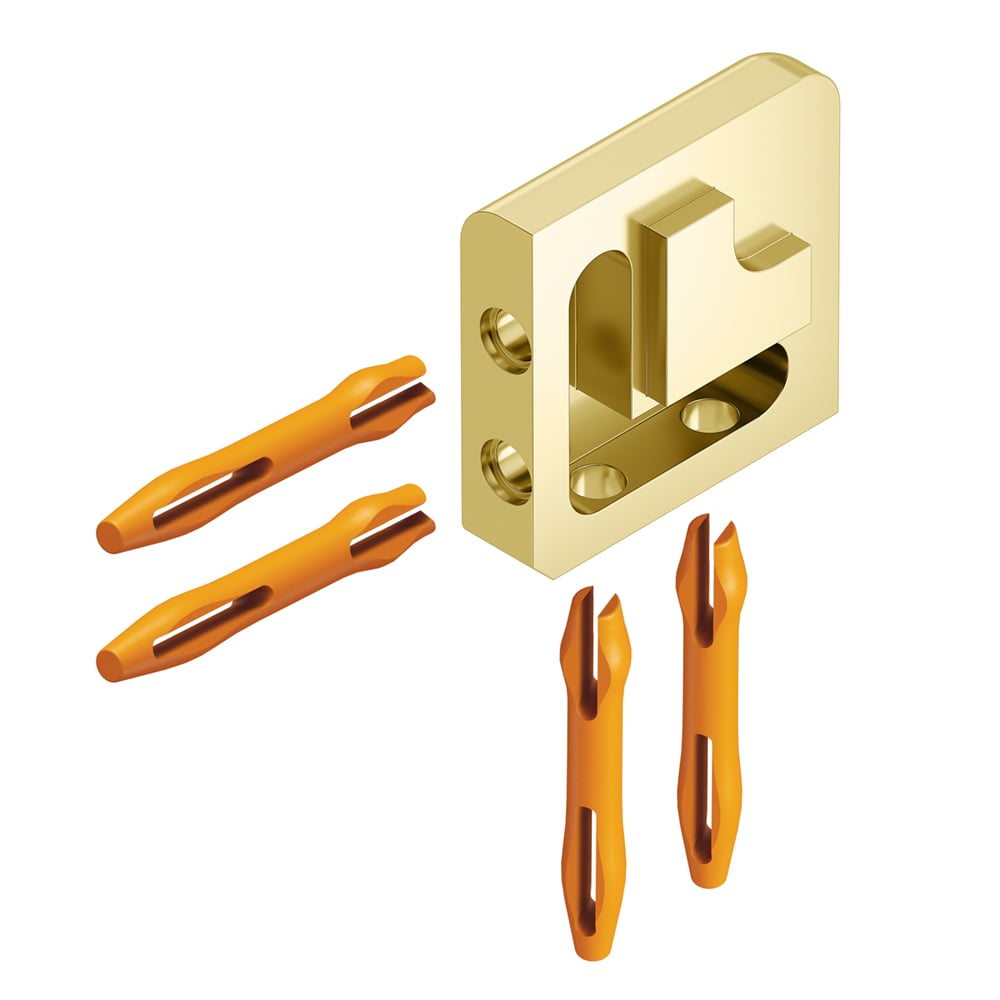 Schluter Systems EV/J125AMG Jolly 0.5-in W x 0.125-in L Polished brass anodized aluminum Aluminum Outside corner Tile Edge Trim