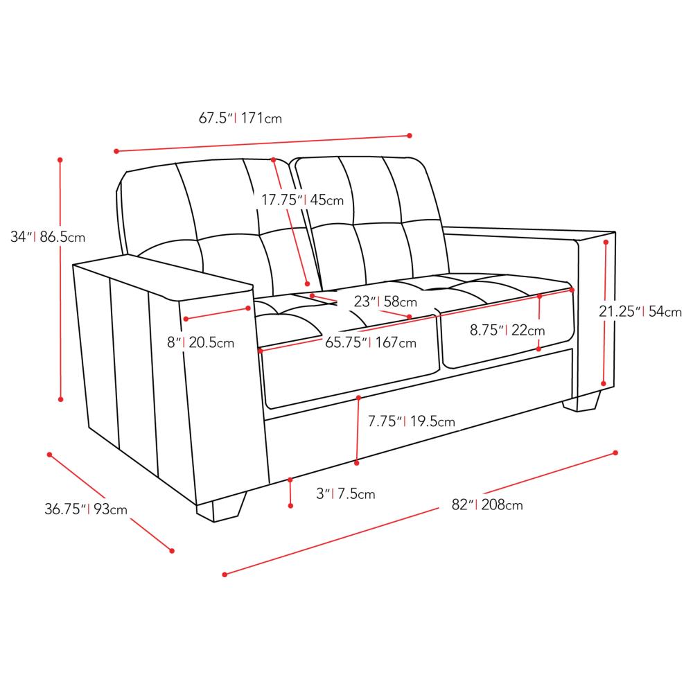 CorLiving LZY-111-Z1 Sofas-Loveseats - View #9