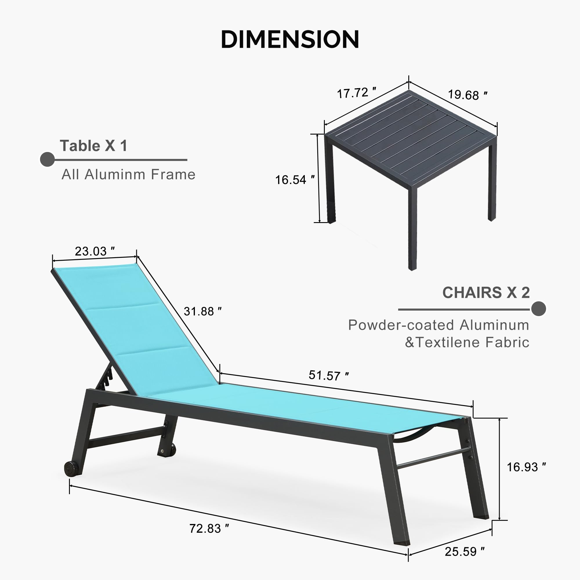 PURPLE LEAF LS04-CLS03-ATJC-BL Patio-Chairs - View #8