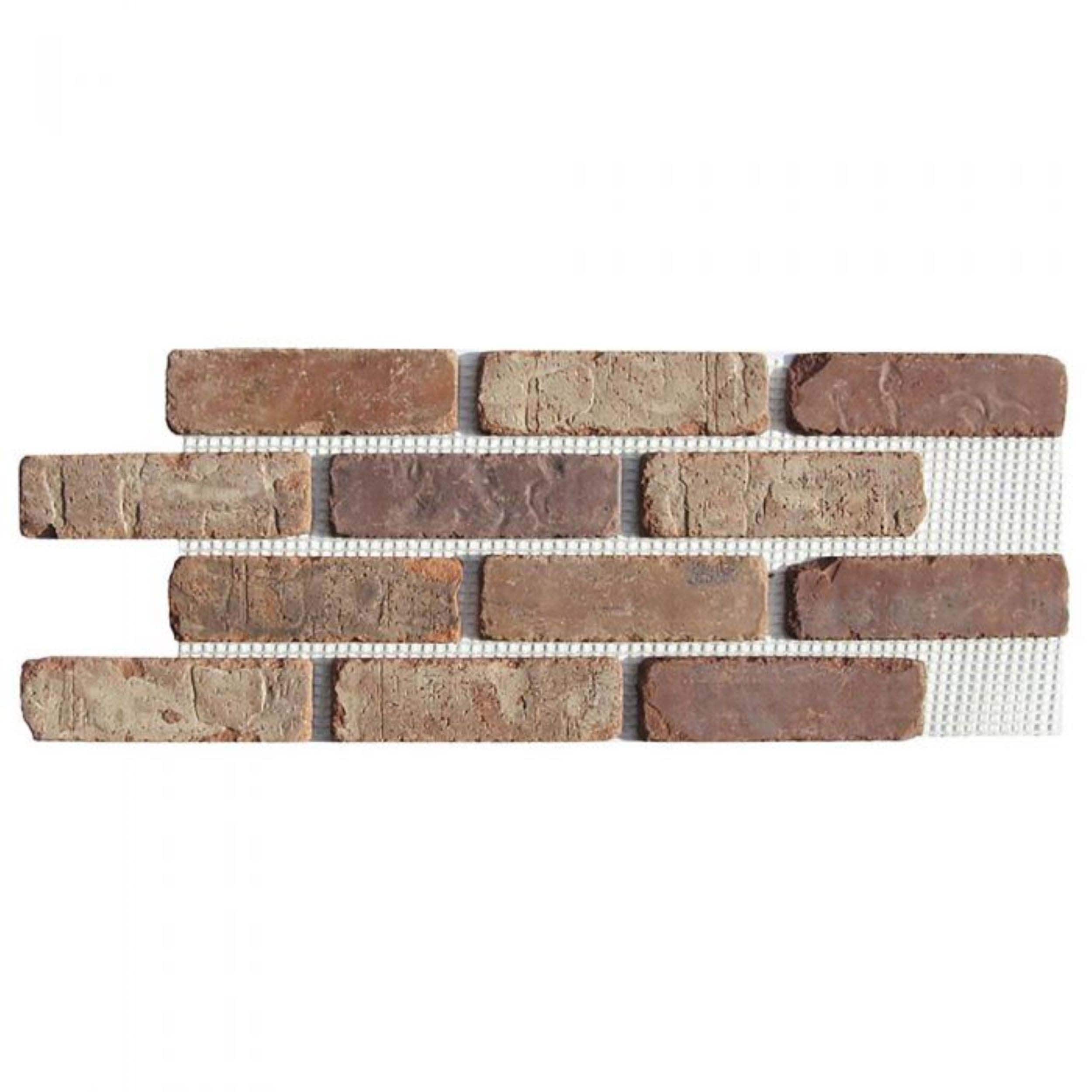 Old Mill Thin Brick Systems BW-37006CS Brickweb 10.5-in x 28-in Castle Gate Brick Veneer Panel 8.7-sq ft