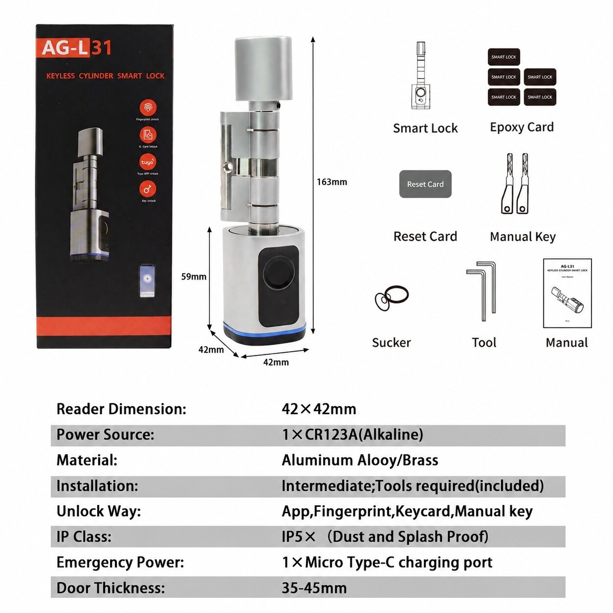 Yichuhaoxi LYI0712Y034 Electronic-Door-Locks - View #7