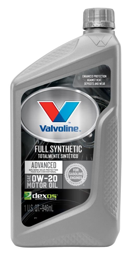 Valvoline Full Synthetic SAE 0W-20 Motor Oil- 1 Quart in the Motor