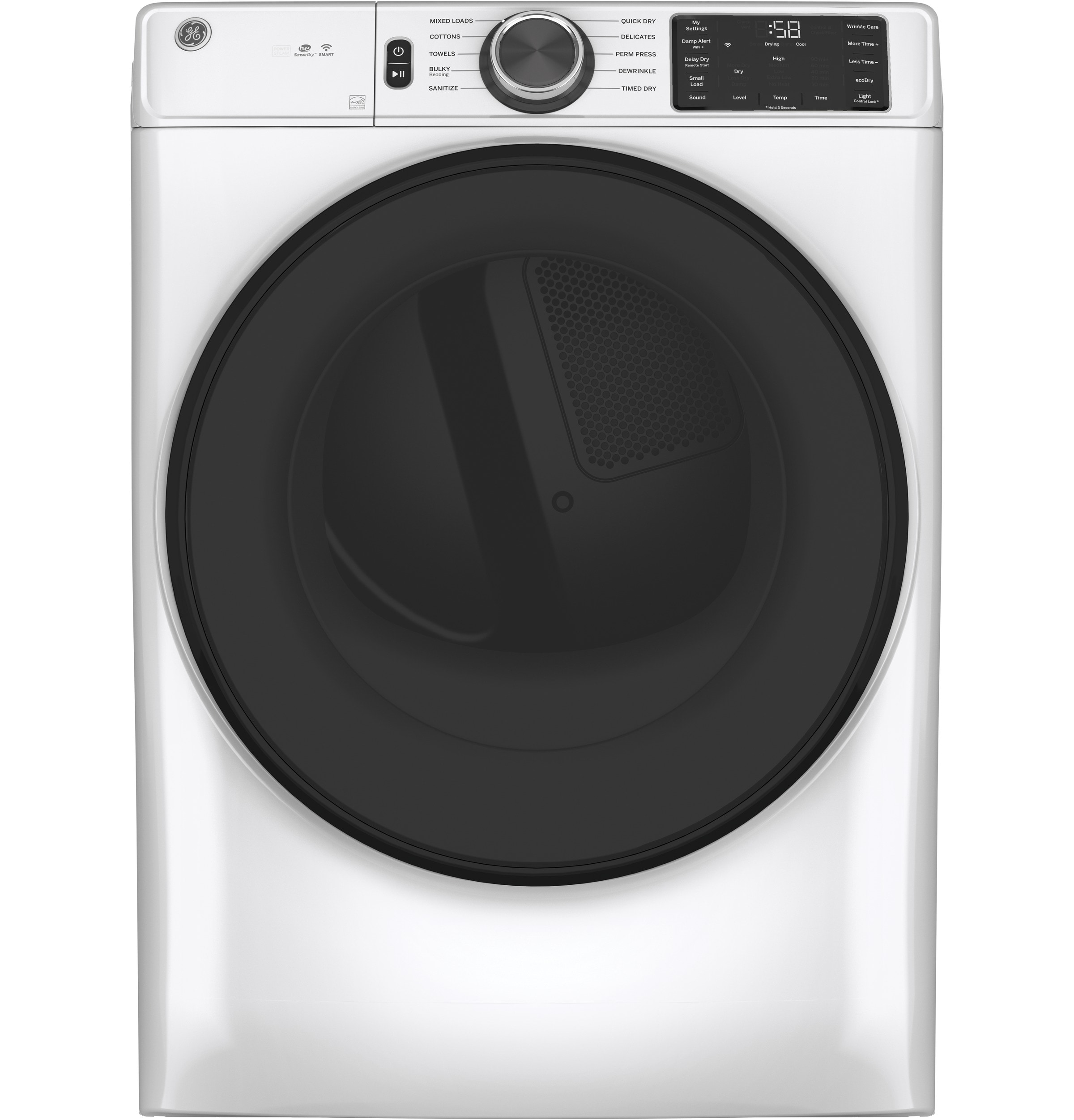 GE 4.3-cu ft Stackable Electric Dryer (White) ENERGY STAR in the