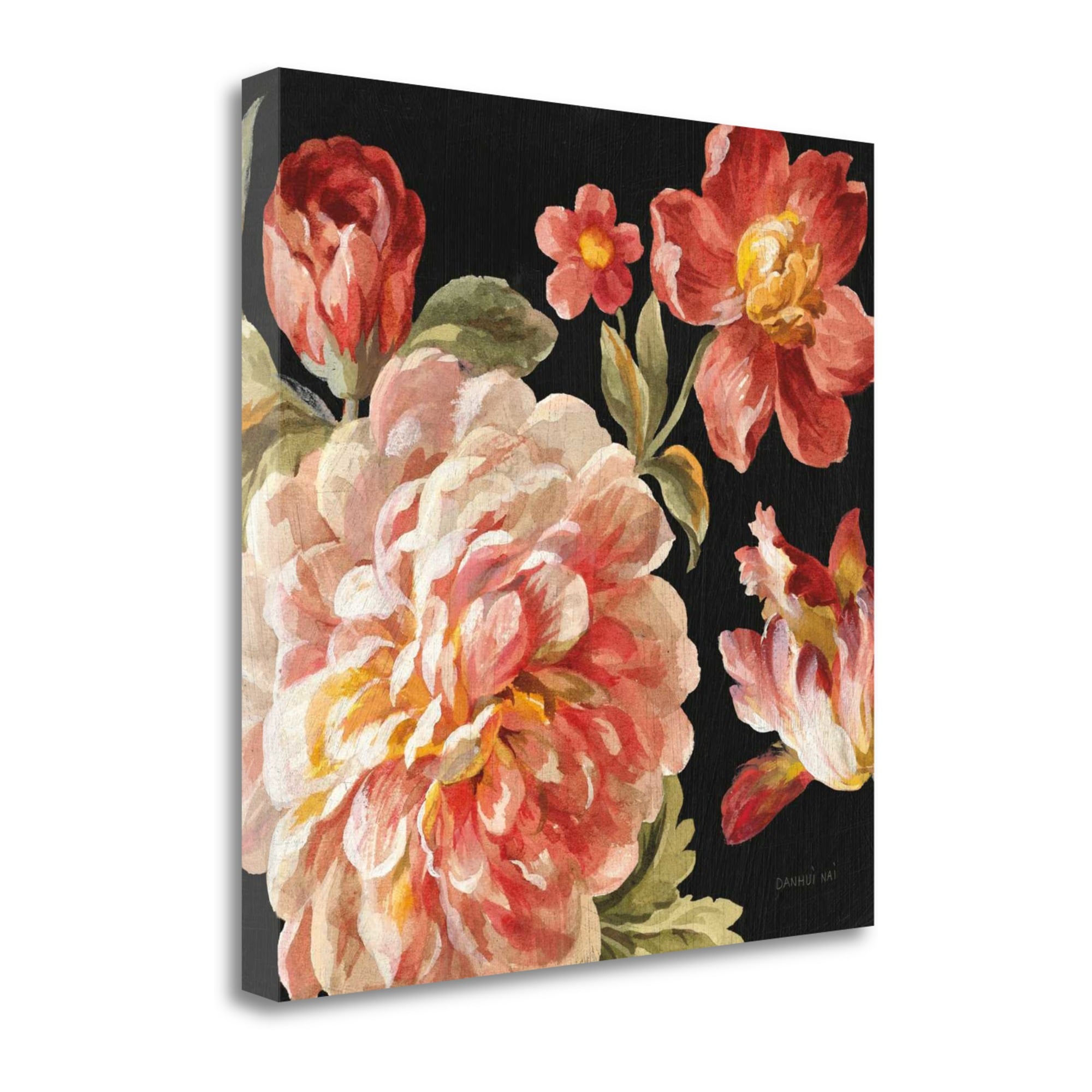 Tangletown Fine Art 18-in H x 18-in W Floral Print on Canvas in