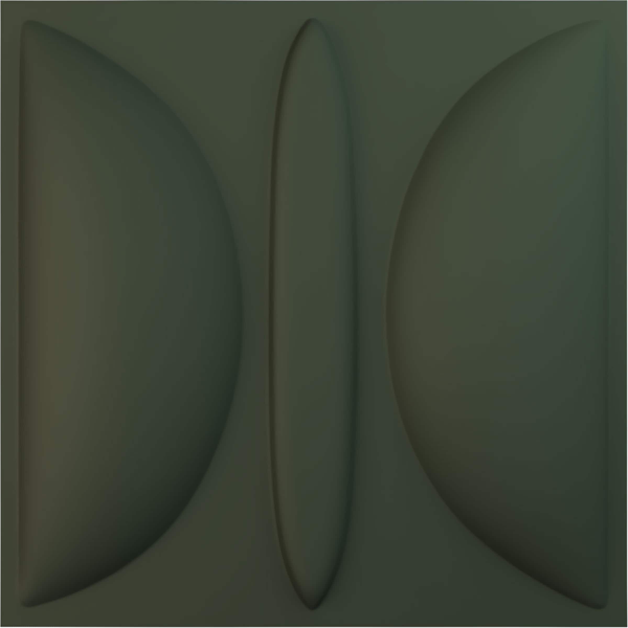 Ekena Millwork WP20X20SAGHC 19-5/8-in x 19-5/8-in Embossed Paintable/Stainable Green PVC Wall Panel (