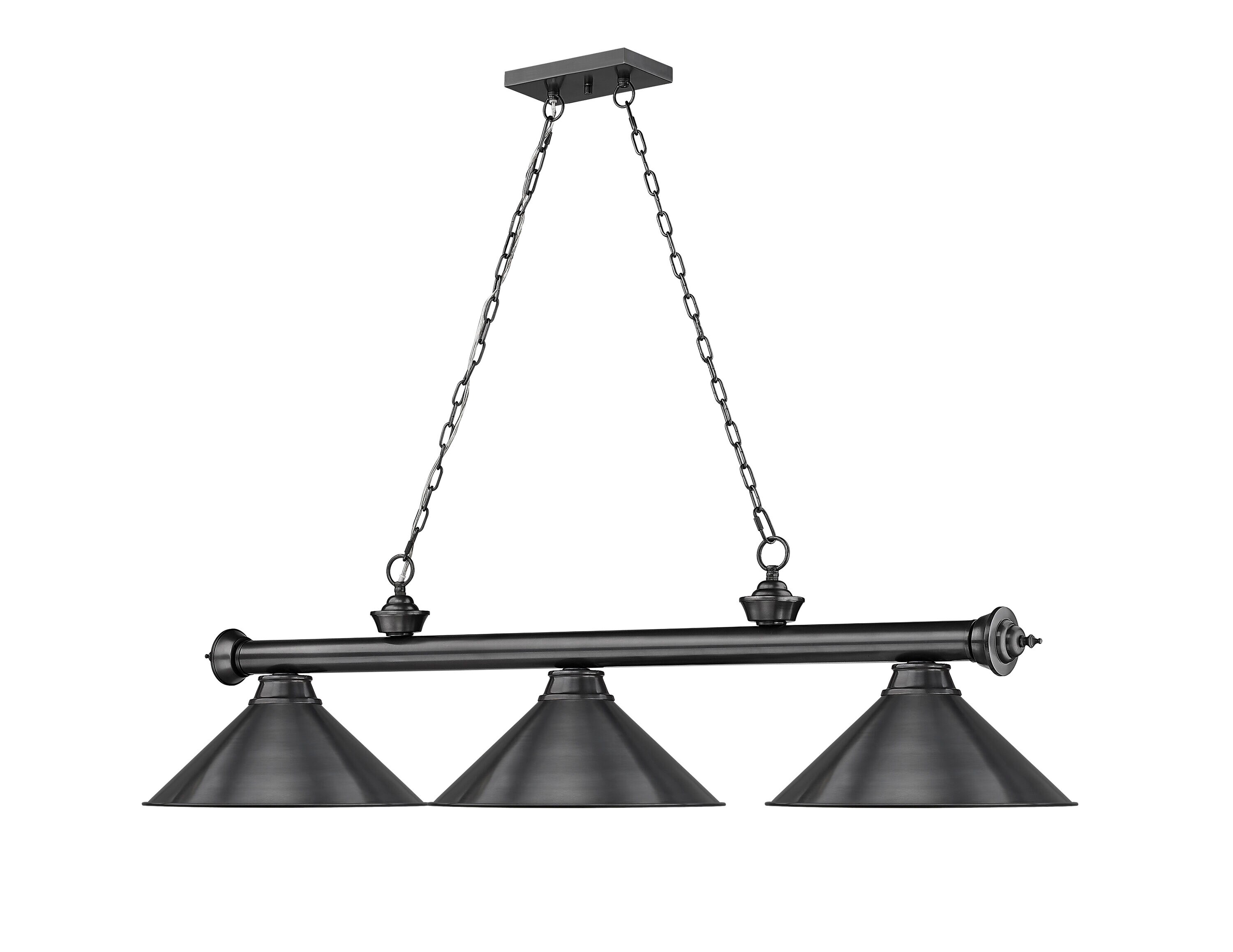 Z-Lite 2306-3BP-BP15 Pool-Table-Lighting - View #3