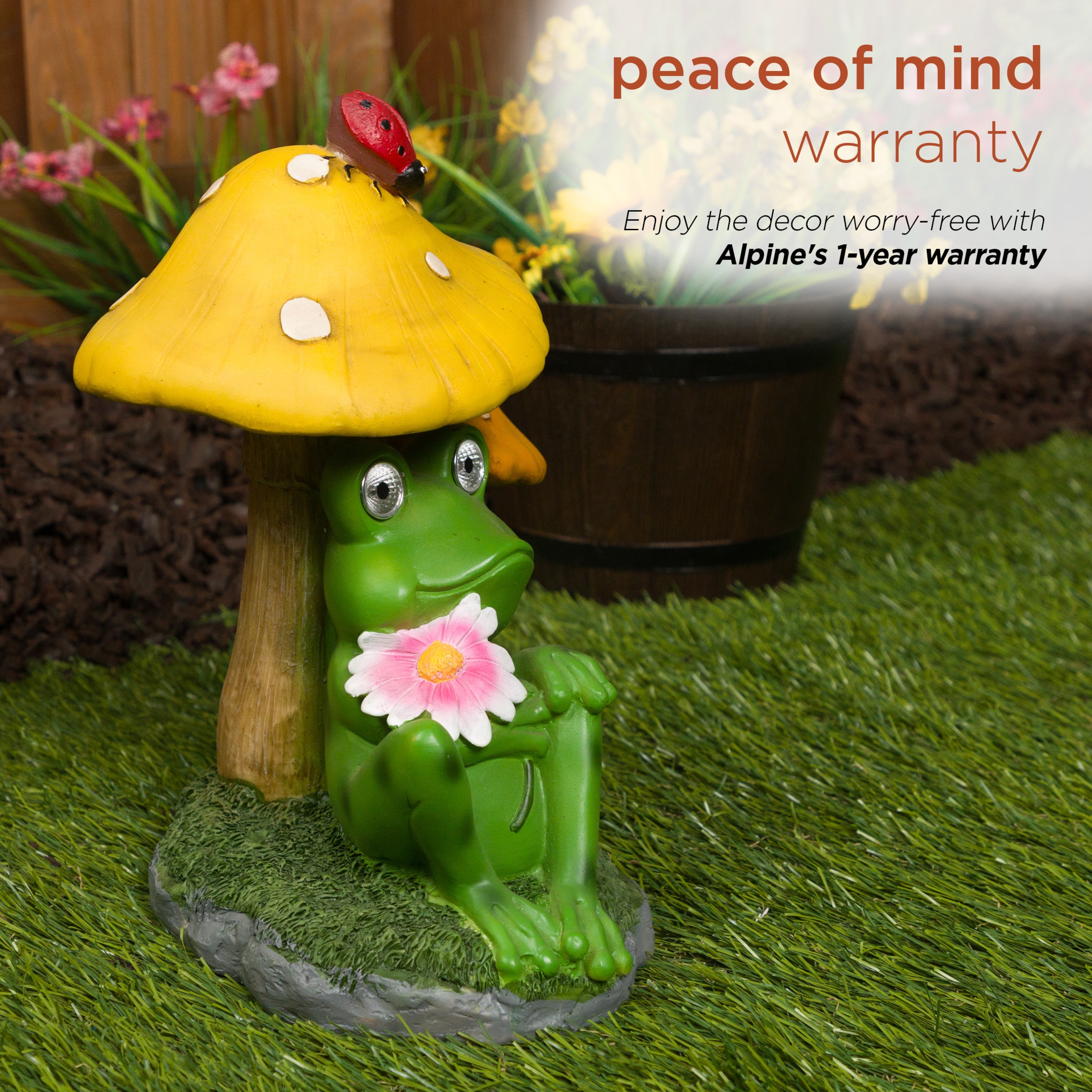 Alpine Corporation ZEN388SLR-S Garden-Statue - View #10