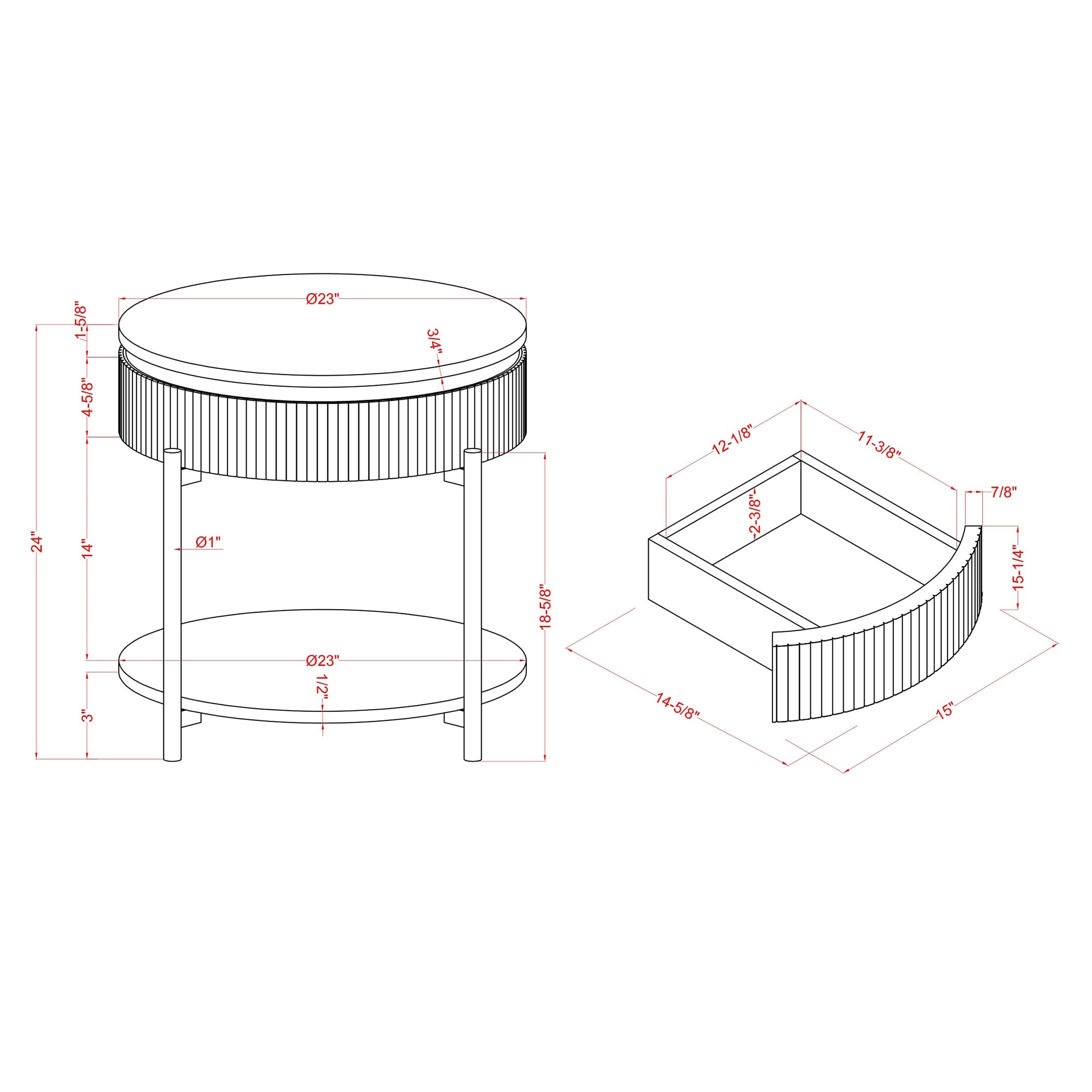 Furniture of America IDF-4412GR-2PC Accent-Table-Sets - View #20