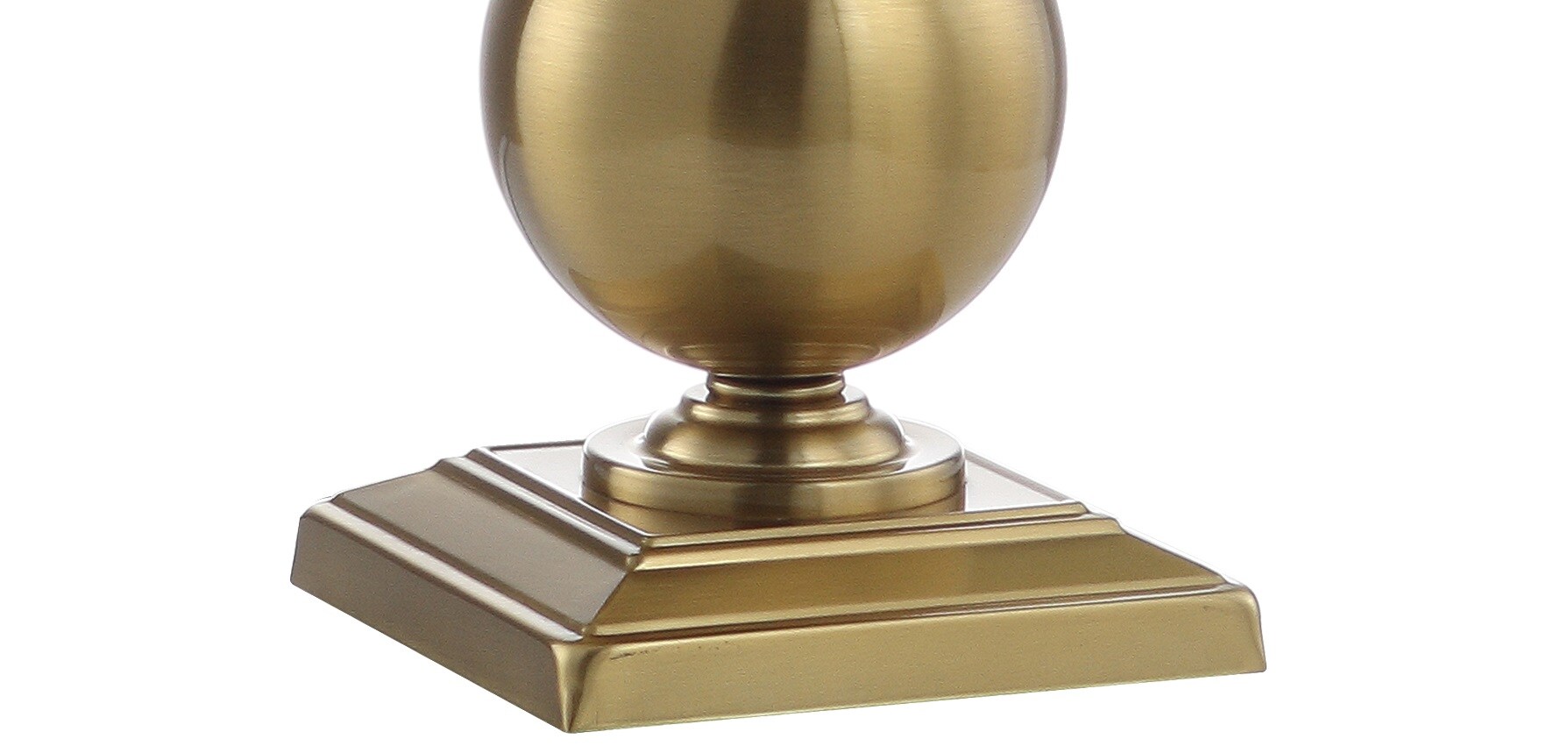Mackenzie 33" Gold Metal Table Lamp with White Shade