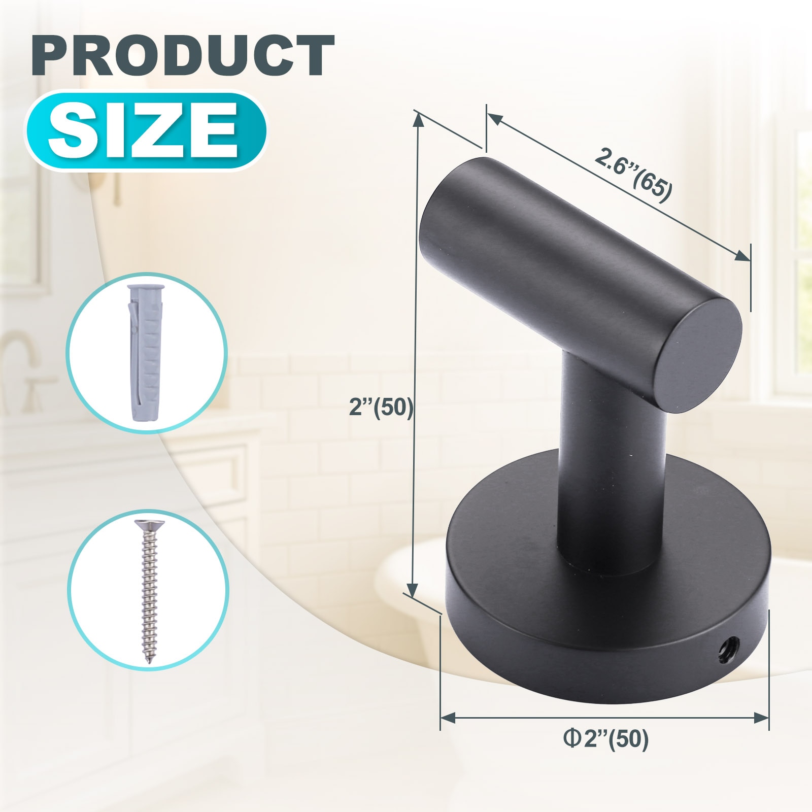 WOWOW 410036BX2-LW Robe-Hooks - View #7