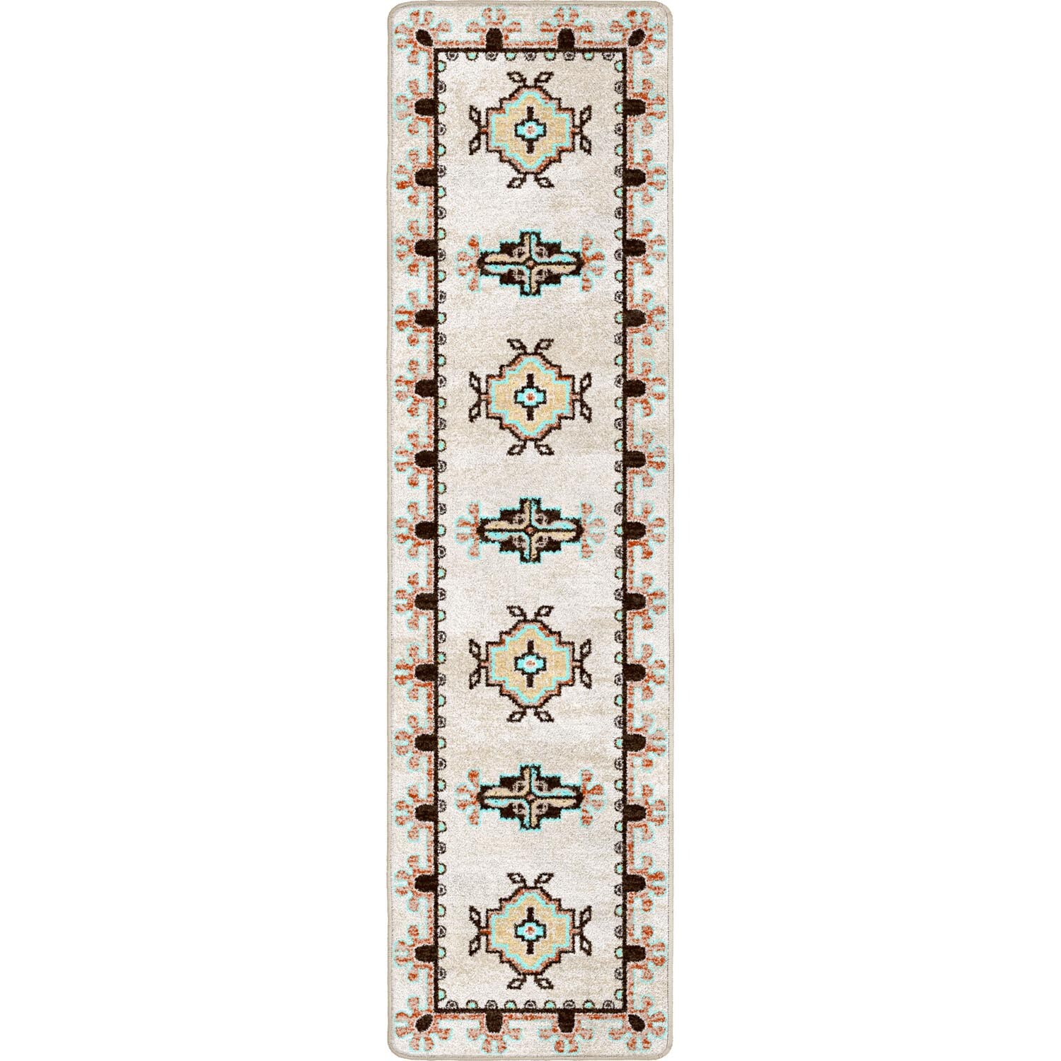 American Dakota 0421SER217 2 x 8 (ft) Tufted Nylon Sierra Rectangular Indoor Southwestern Runner rug