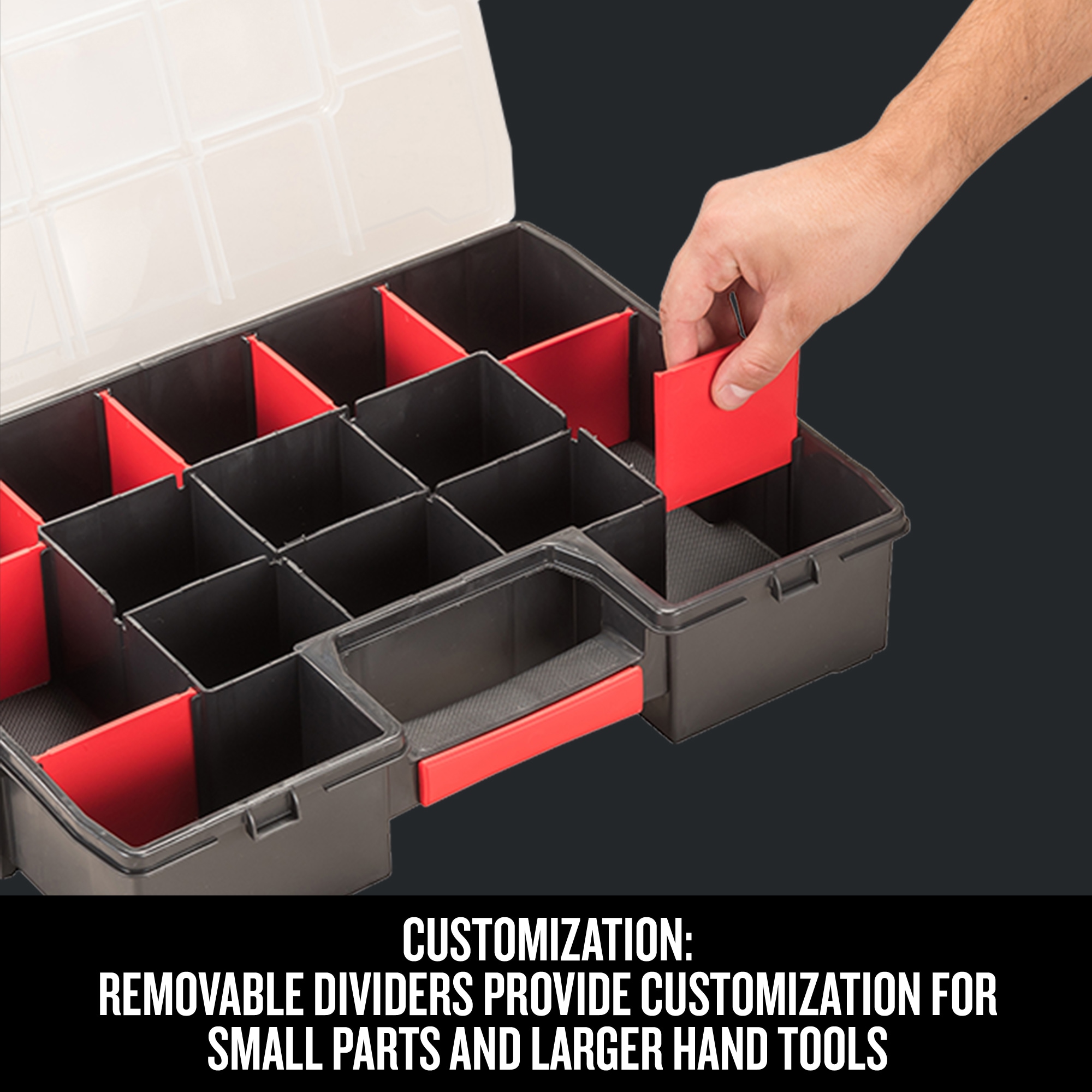 Craftsman 3-Pack 10-Compartment Plastic Small Parts Organizer | CMST60964M
