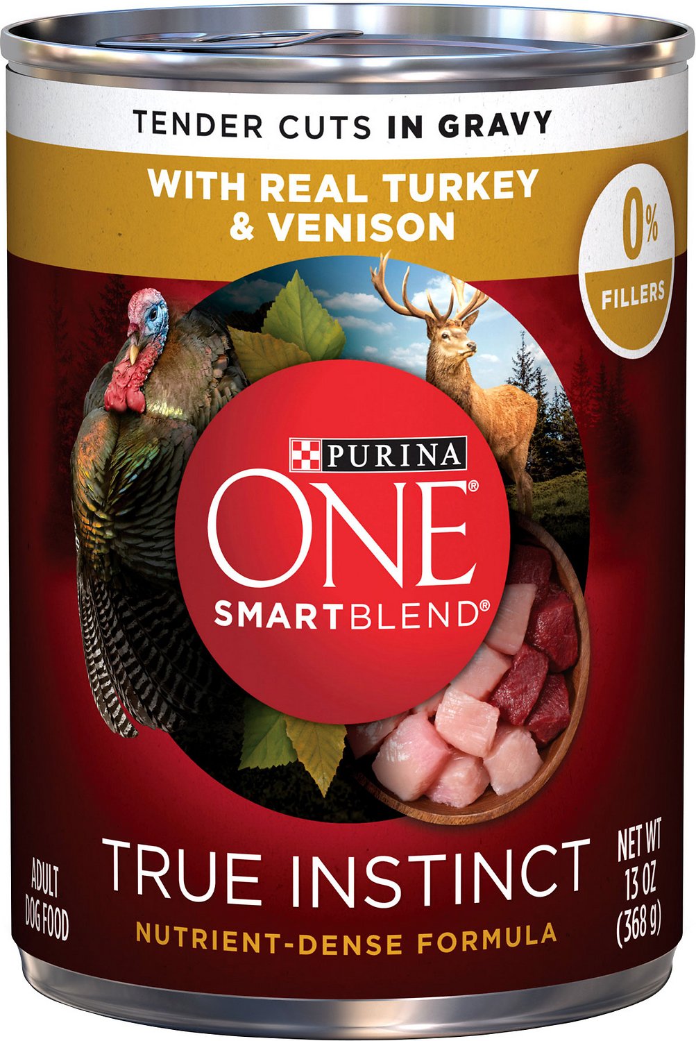 Nestle Purina Purina One Smart Blend True Instinct Wet Dog Food - Adult  Real Turkey & Venison - 13oz Can - Immune Health & Game Protein - Pet Food  in the Pet