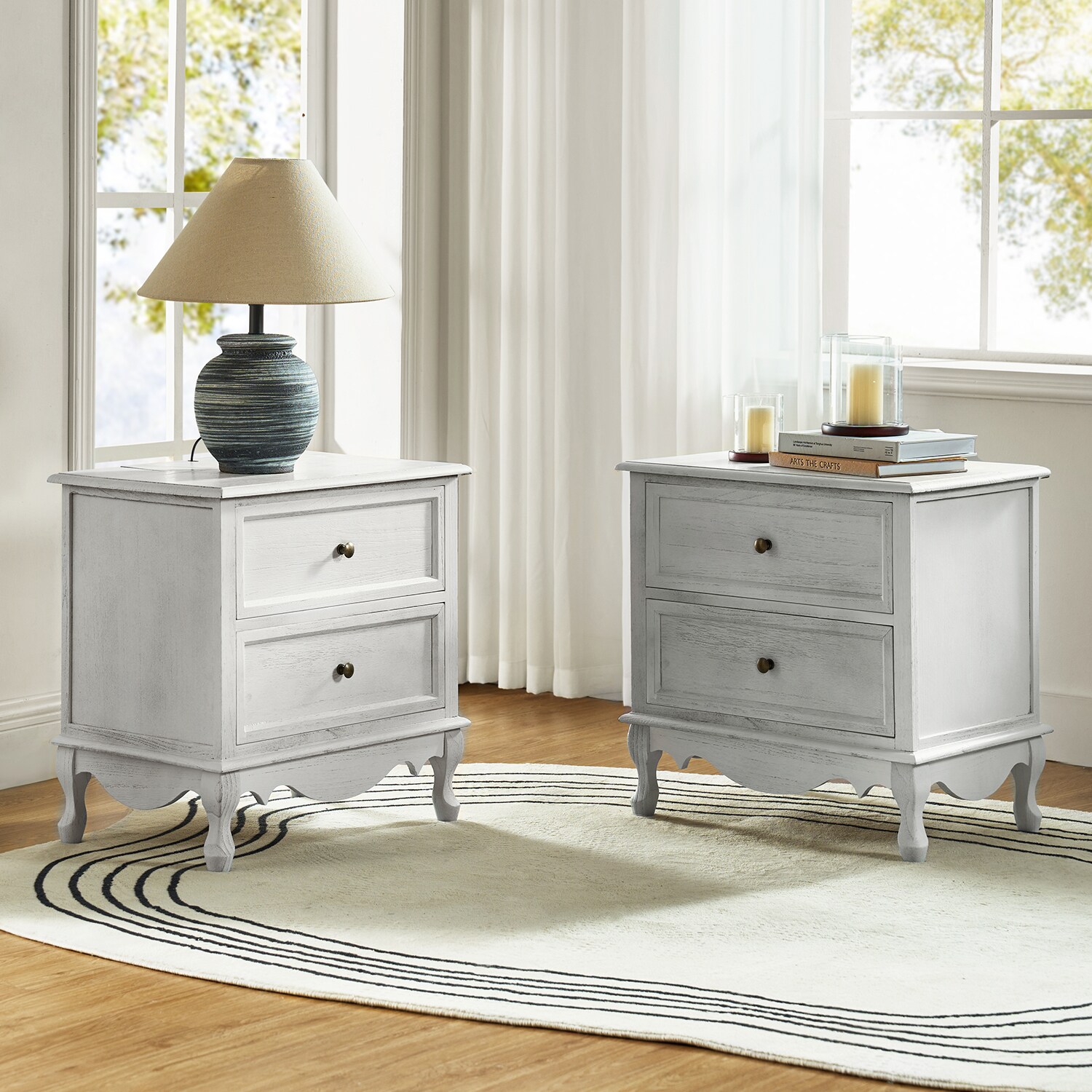 14 Karat Home NSCL0522-WHITE End-Tables - View #3