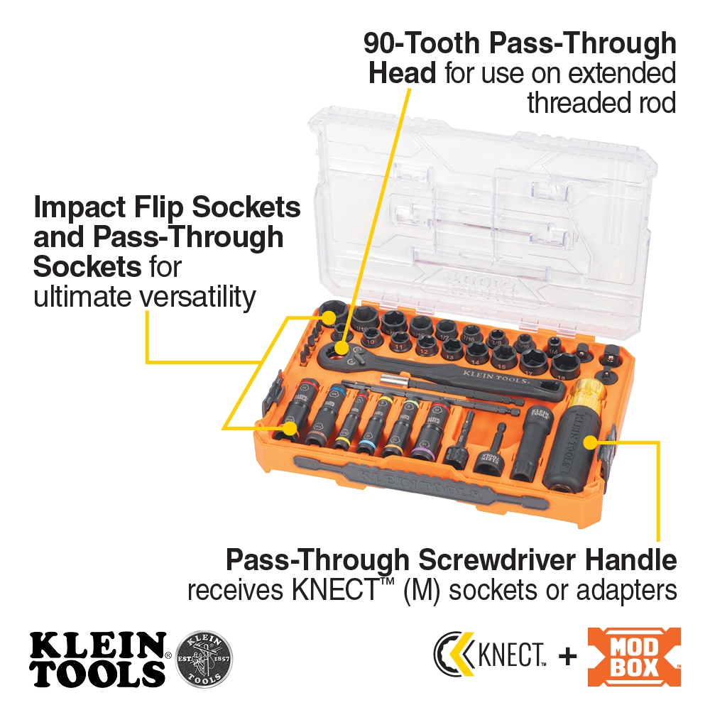 Klein Tools KNECT Complete Impact Pass Through and Flip