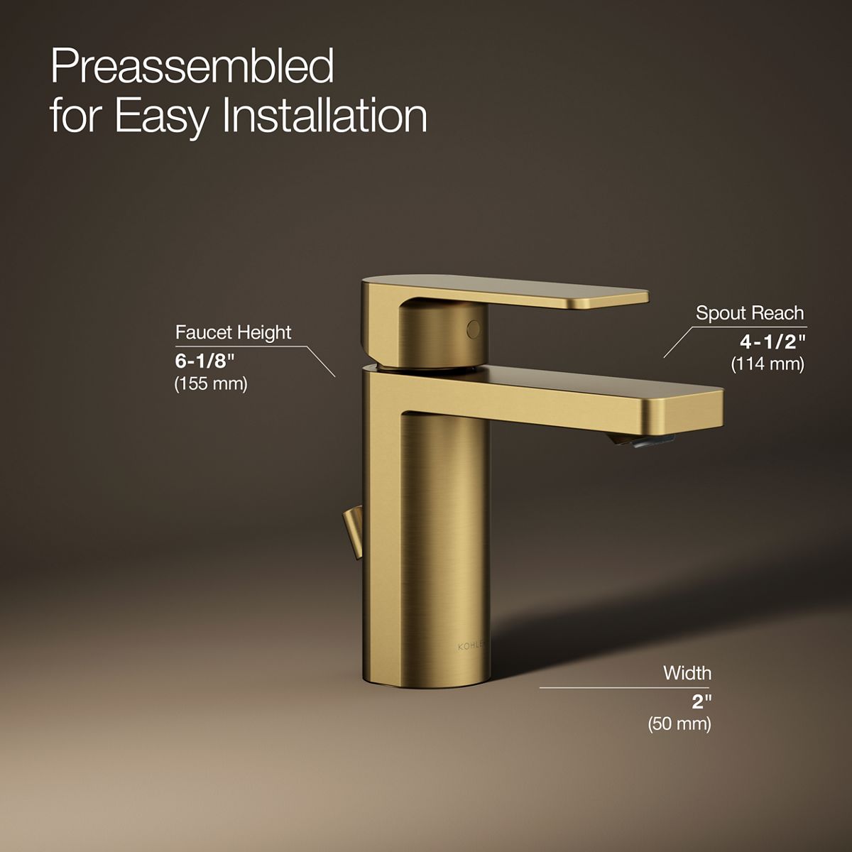 KOHLER K-23472-4N-2MB Lavatory-Faucets - View #4