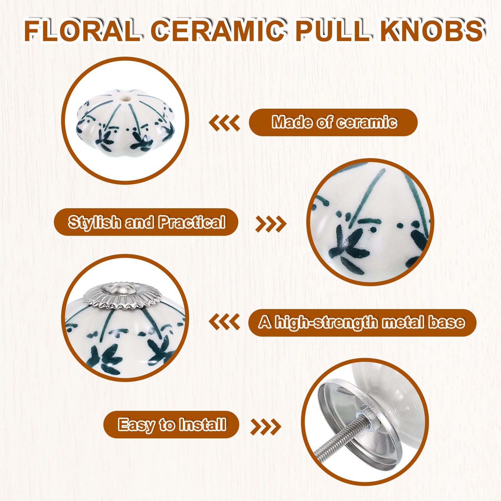 Unique Bargains S25093002UX0998 Cabinet-Knobs - View #4