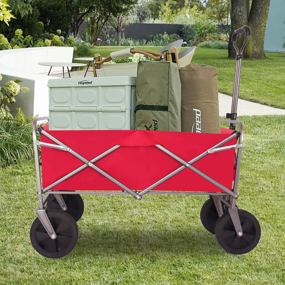 Fun Orange 4-cu ft Steel Folding Yard Cart in the Yard Carts department ...