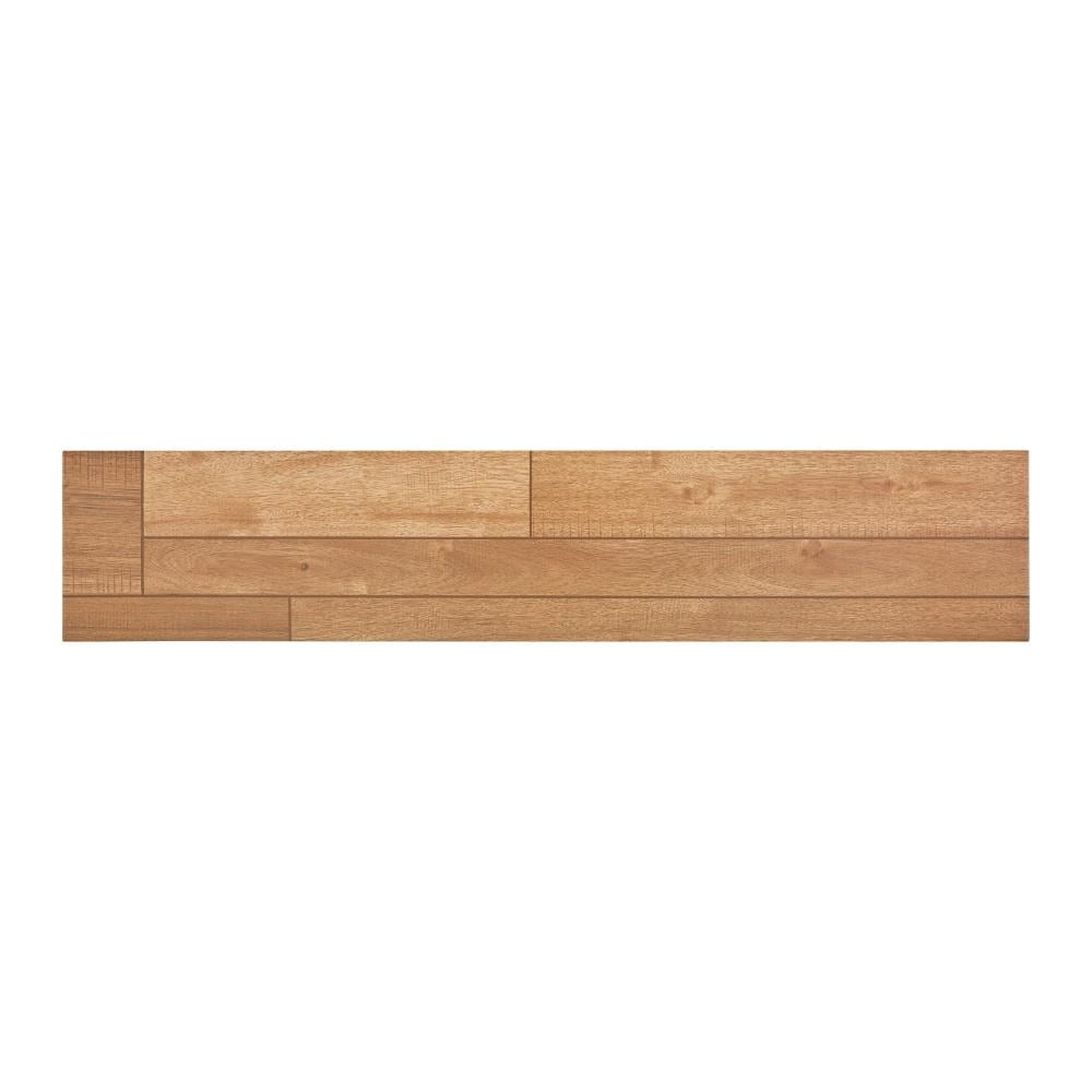 (Sample) Dunwood Cocoa Brown 8-in x 40-in Matte Porcelain Wood Look Thinset Mortar Floor and Wall Tile | - American Olean DW0188CHIPLWS