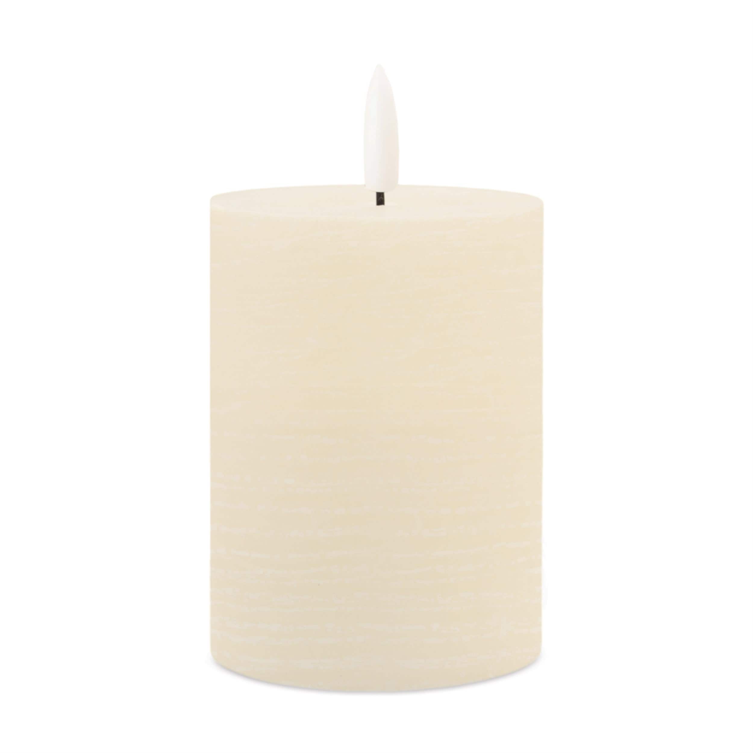 Melrose International FIA Wick Ivory Pillar Candle (Set of 2) #94996DS