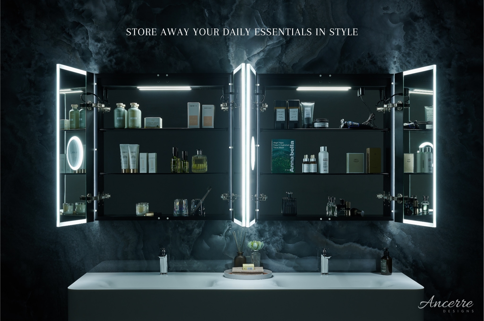 Ancerre Designs LEDM-PAGANI-30 Bathroom-Medicine-Cabinets - View #5