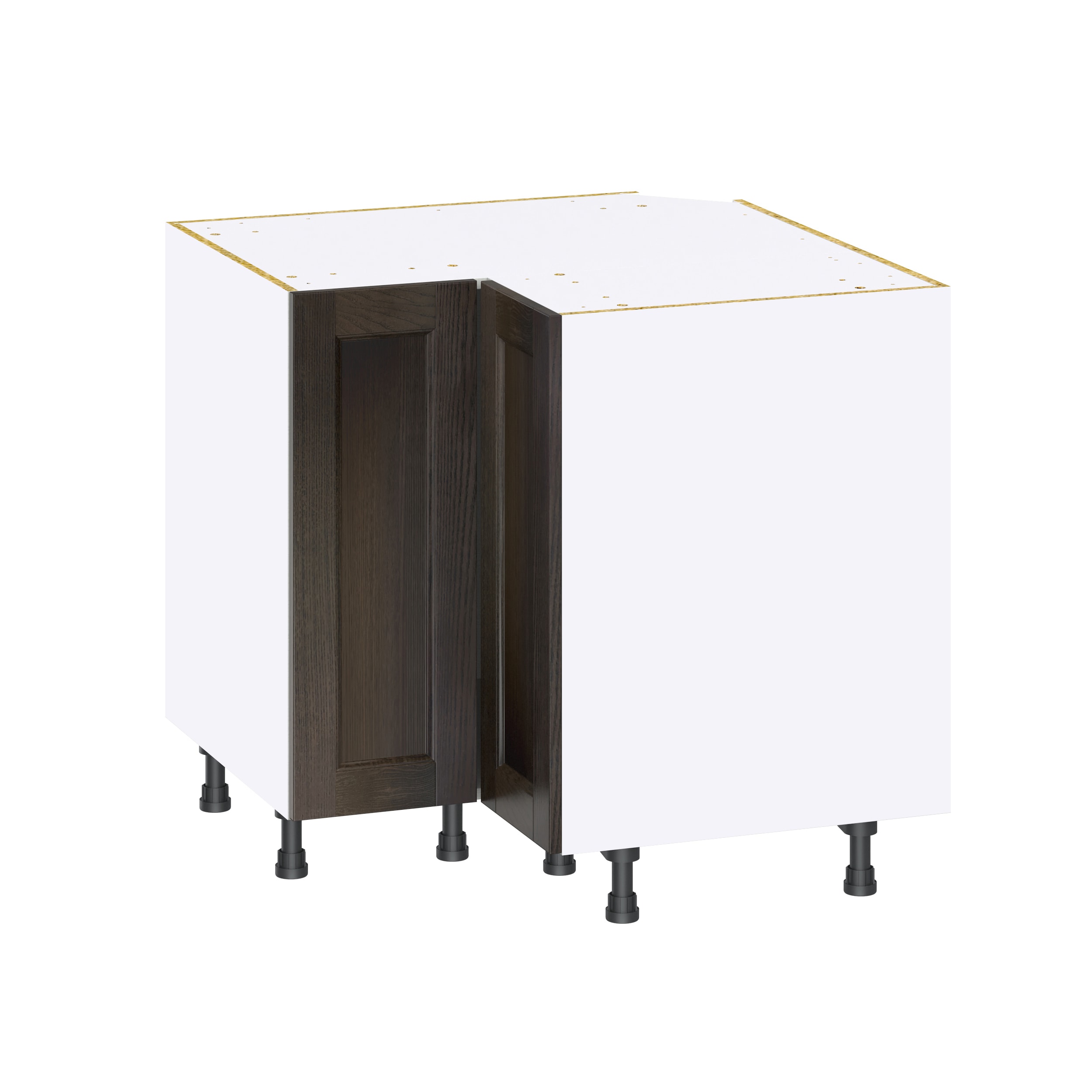 Hugo&Borg DSBC36LSP(L/R)-MO Montclaire 36-in W x 34.5-in H x 36-in D Wood Lazy Susan Super lazy susan Corner base Fully assembled Cabinet (Recessed Panel Shaker)