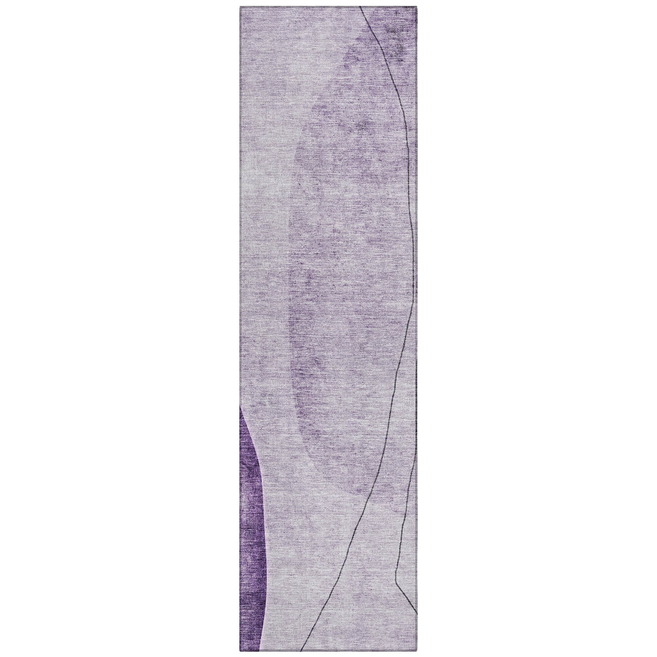 Addison Rugs ACN696PP2X8 Chantille ACN696PP 2 x 7 (ft) Polyester Purple Rectangular Indoor/Outdoor Geometric Machine washable Area rug