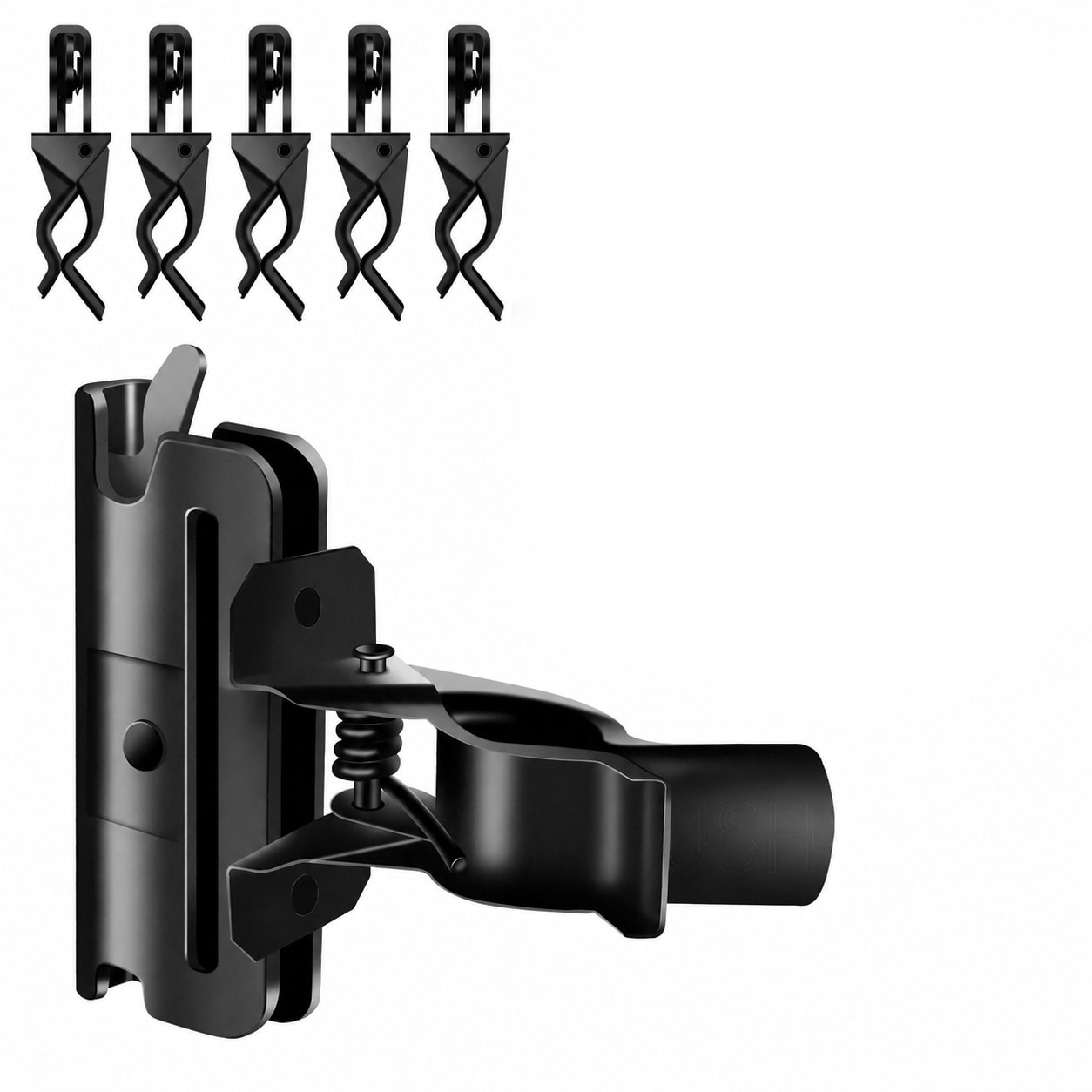 Aoibox  6 Pack Heavy Duty E Track Tool Holder Hangers with Spring Fittings for Trailers and Garages
