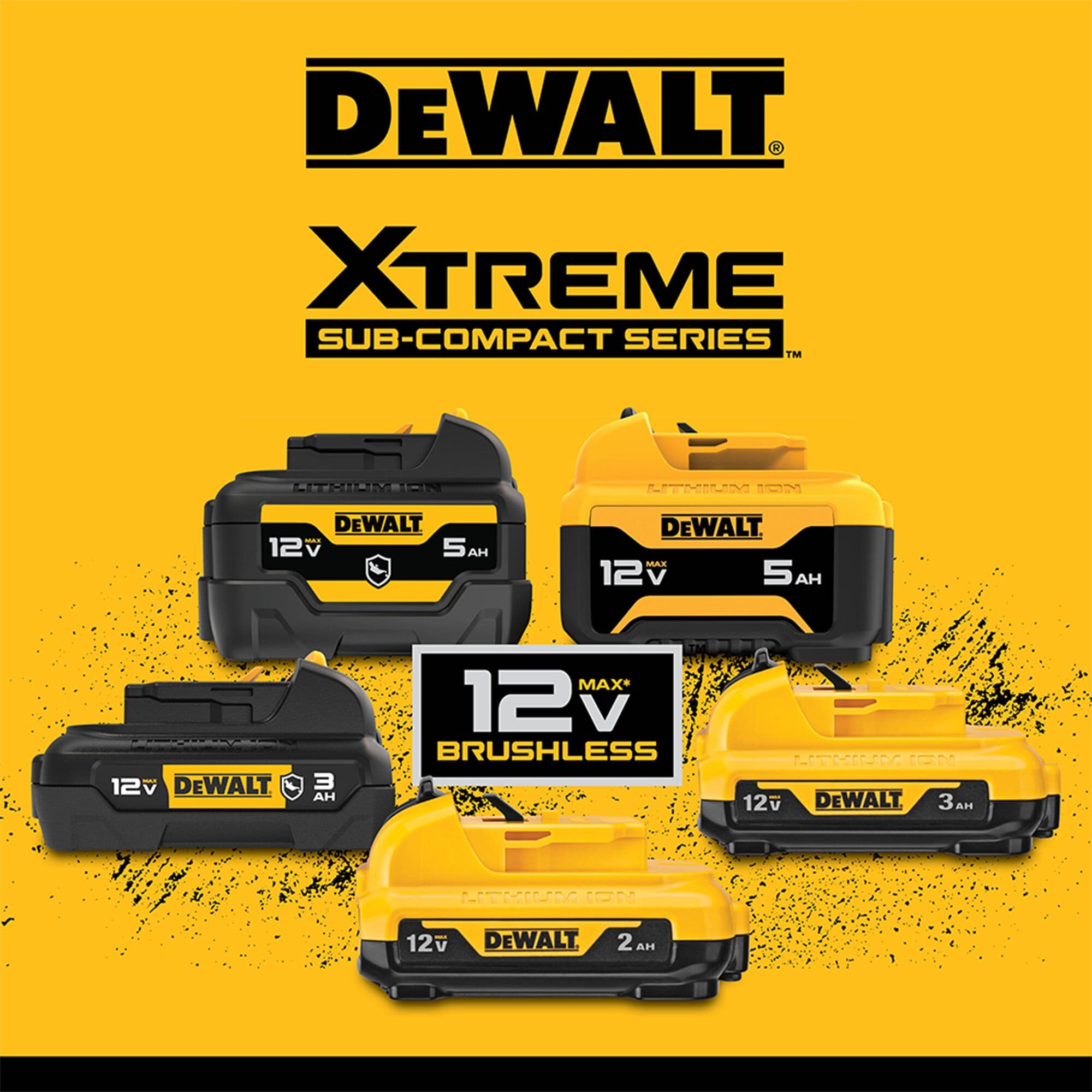 DEWALT 12-V 2-Pack Lithium-ion Battery and Charger (3 Ah and 5 Ah