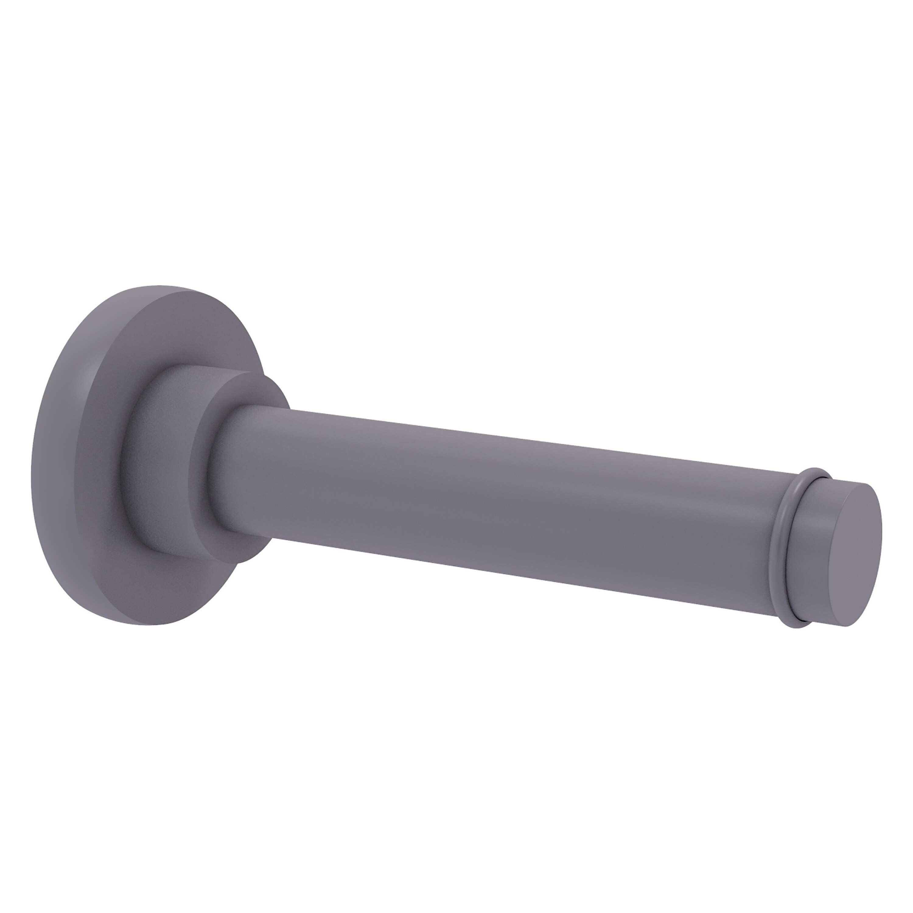 Allied Brass P1000-24-1-GYM Prestige Skyline Matte Gray Wall mount Single post Toilet Paper Holder 1 -Rolls with Storage