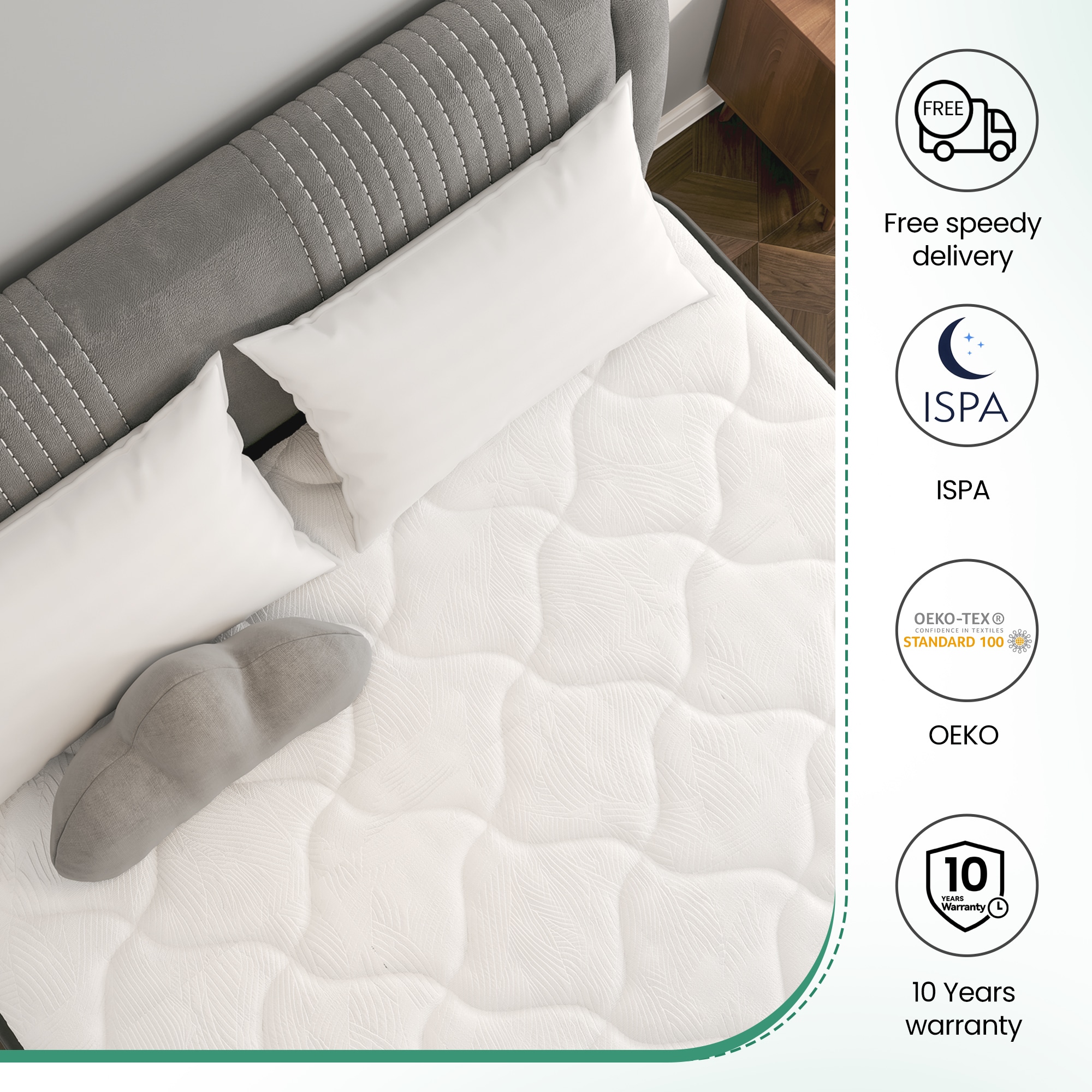 Serwall THCD12-TXL-WH-L Mattresses-Boxsprings - View #7