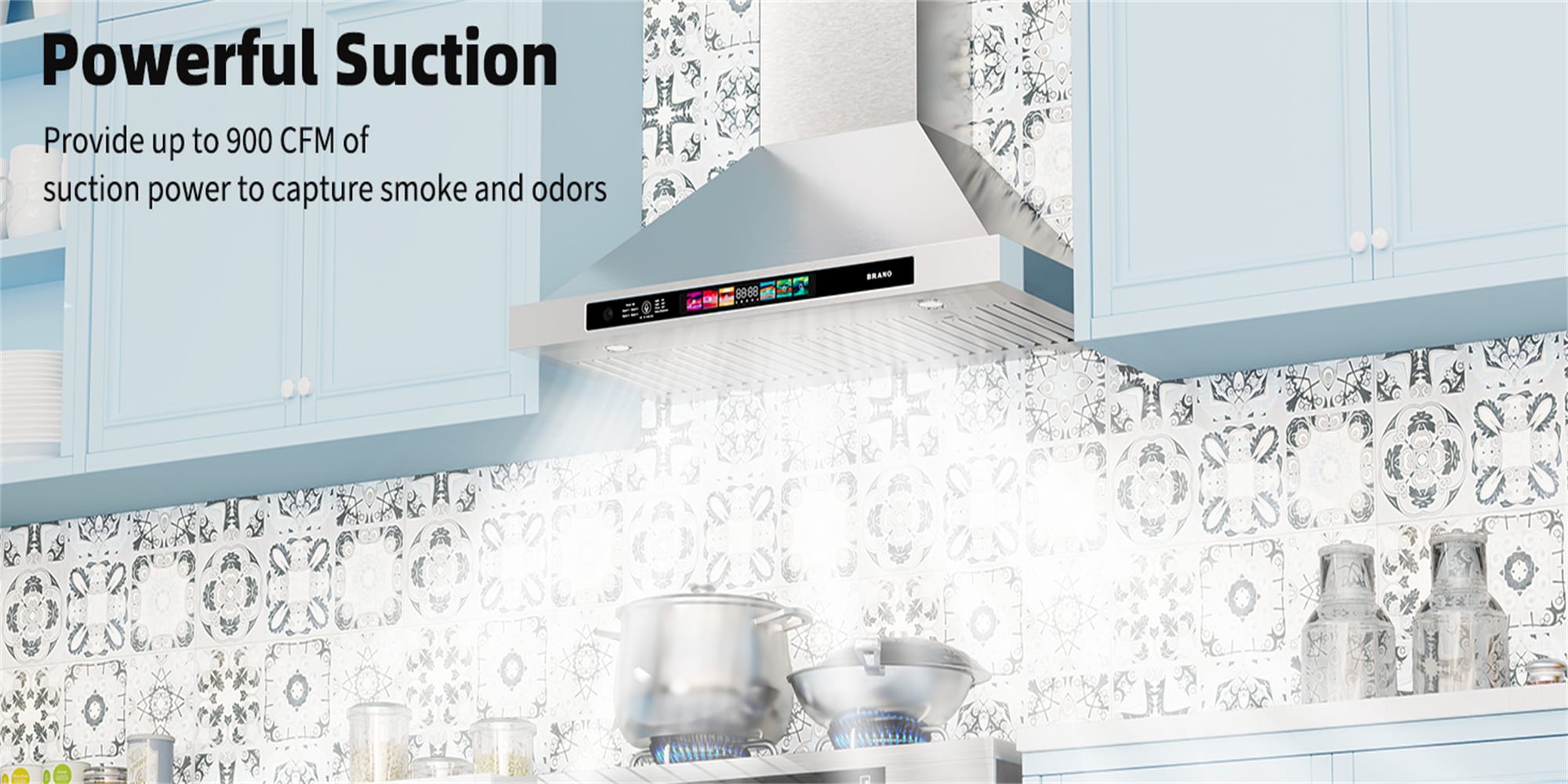 Damerin IU-RD09 Wall-Mounted-Range-Hoods - View #13