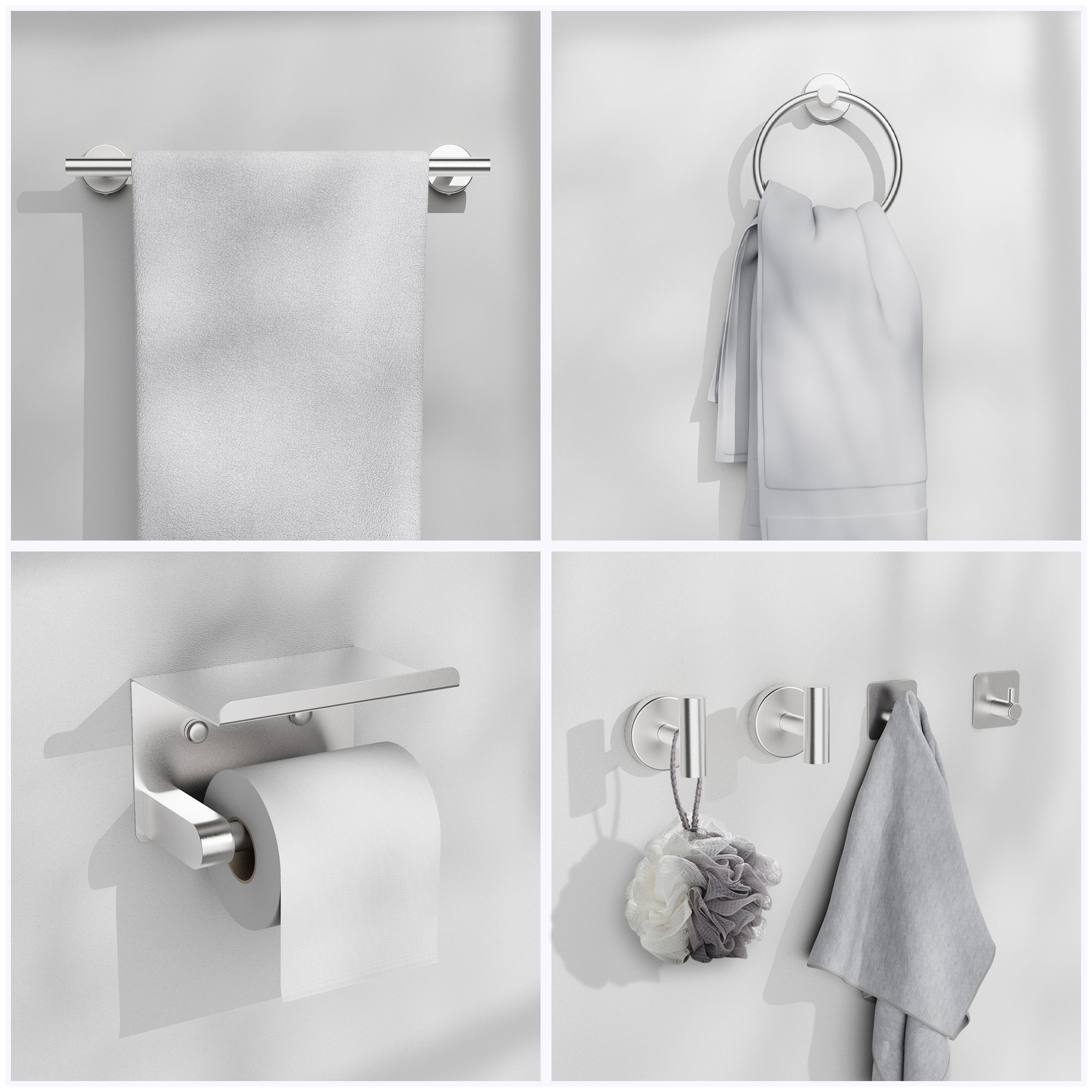 PAIHOME LS-RD-BHS-BN-7-3P Bathroom-Accessories - View #2