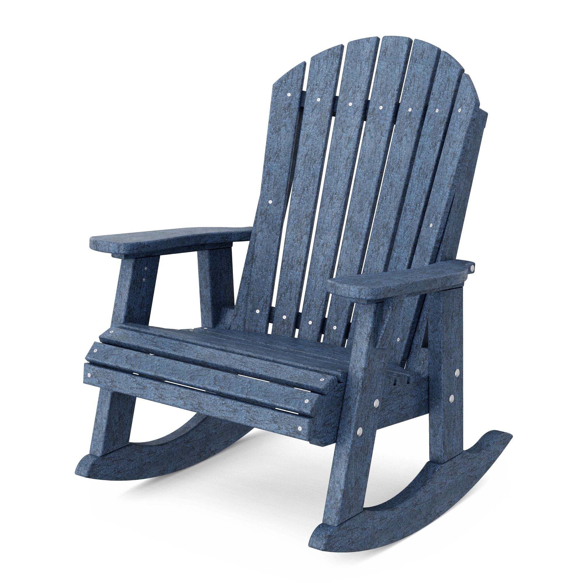 Patriot Blue Poly Lumber Adirondack Rocking Chair