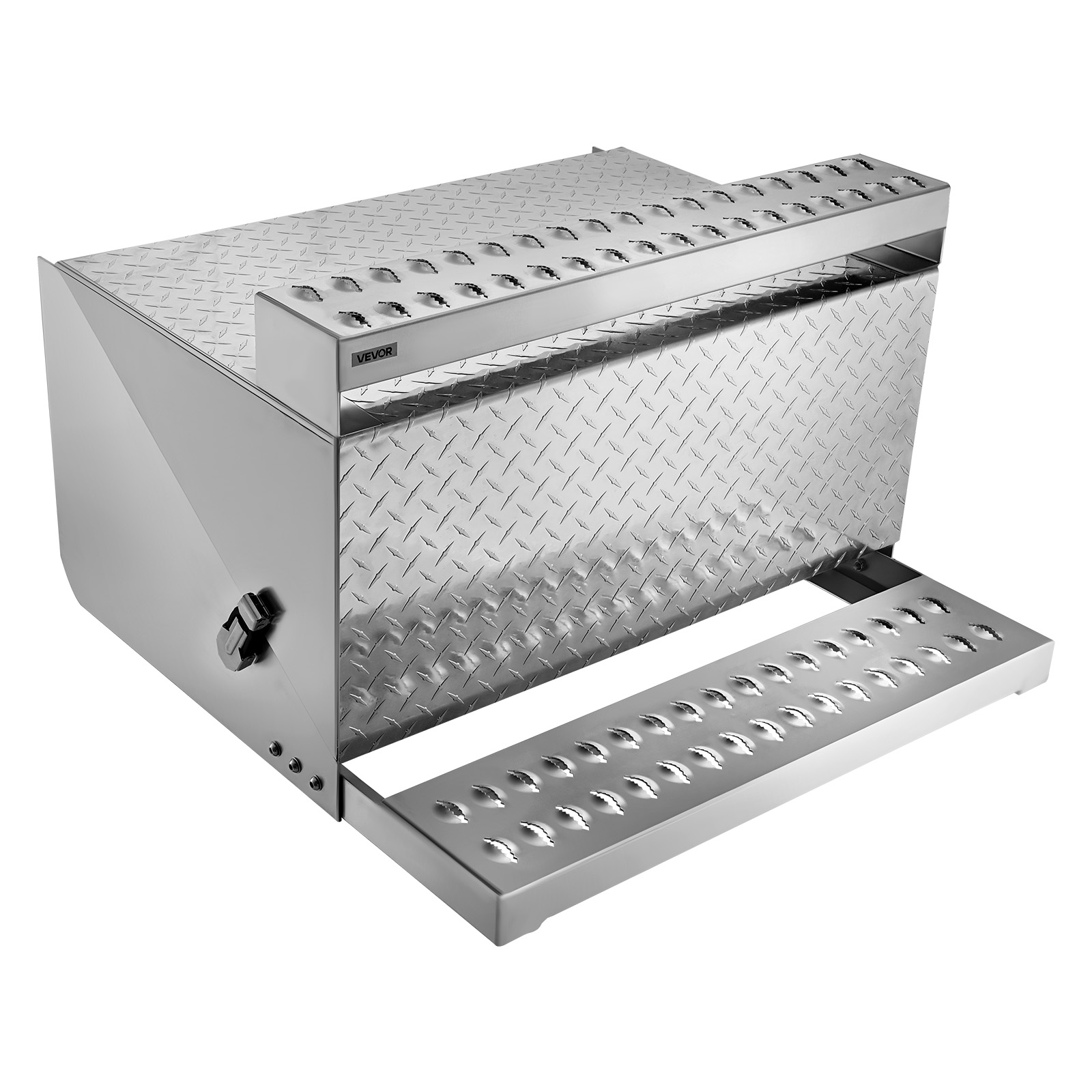 VEVOR - 31-in x 30-in x 19-in Silver Aluminum Step box Truck Tool Box
