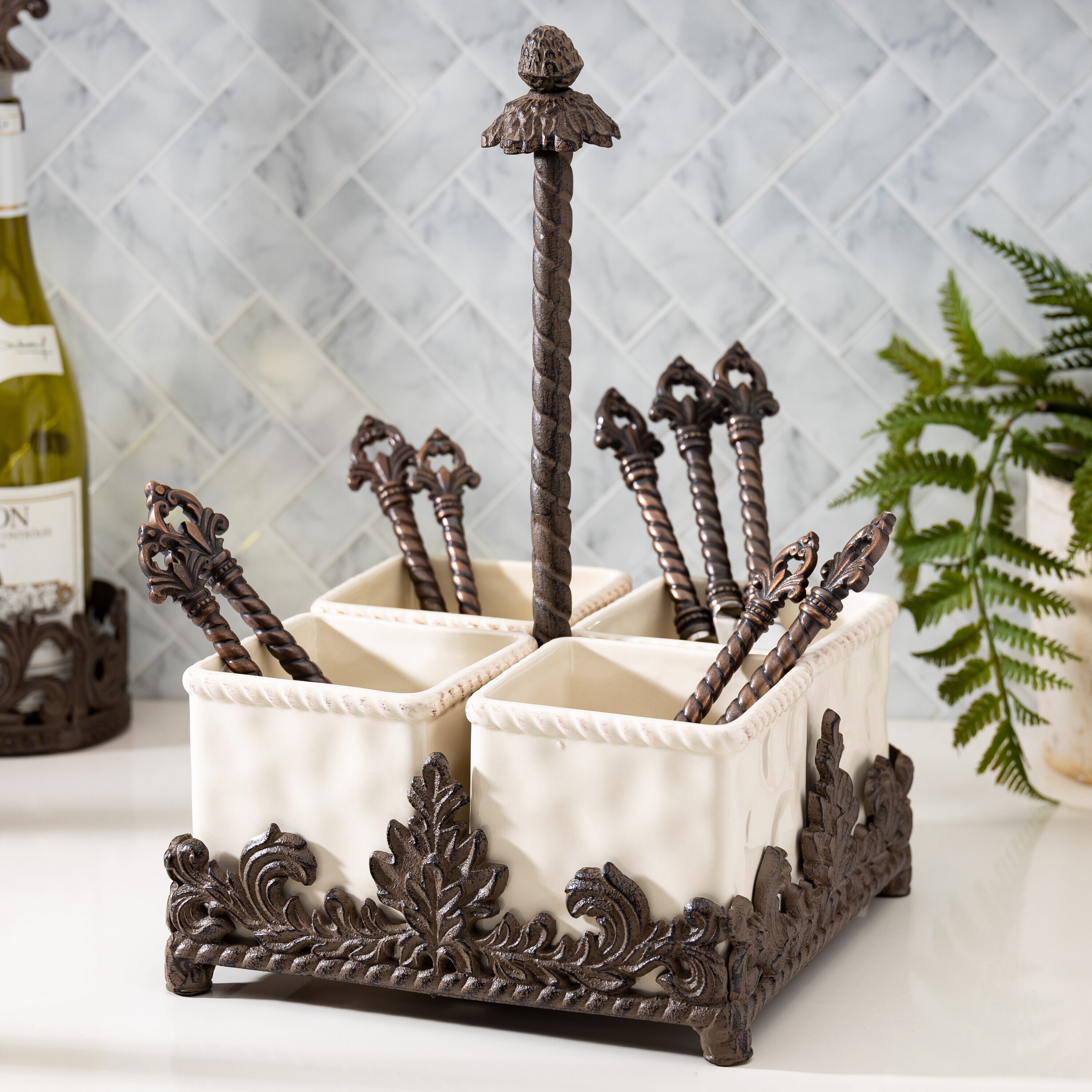The GG Collection 90802 Kitchen-Utensil-Holder - View #6