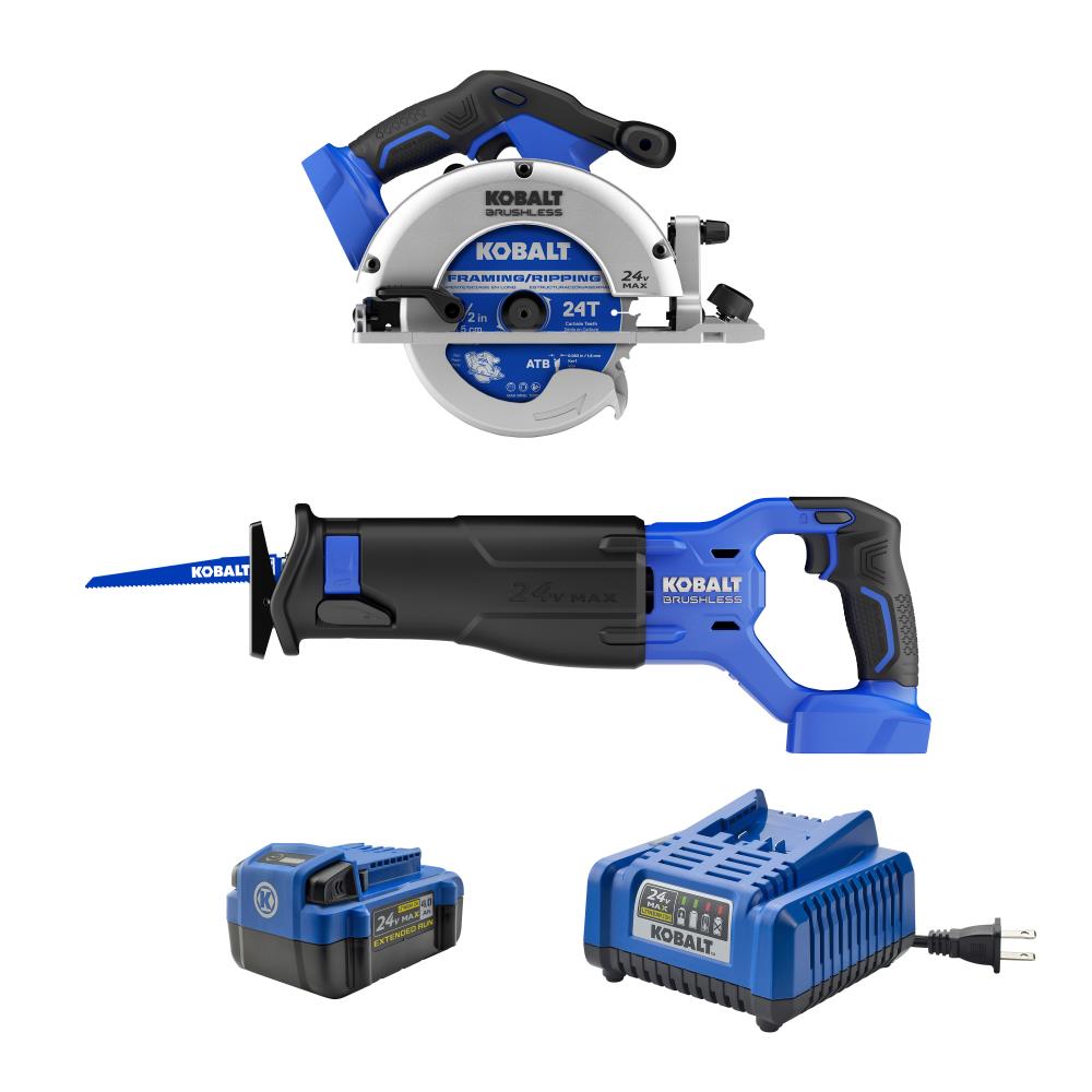 Kobalt KCC 0201A-03 2-Tool Brushless Power Tool Combo Kit with Soft Case (1-Battery Included and Charger Included)